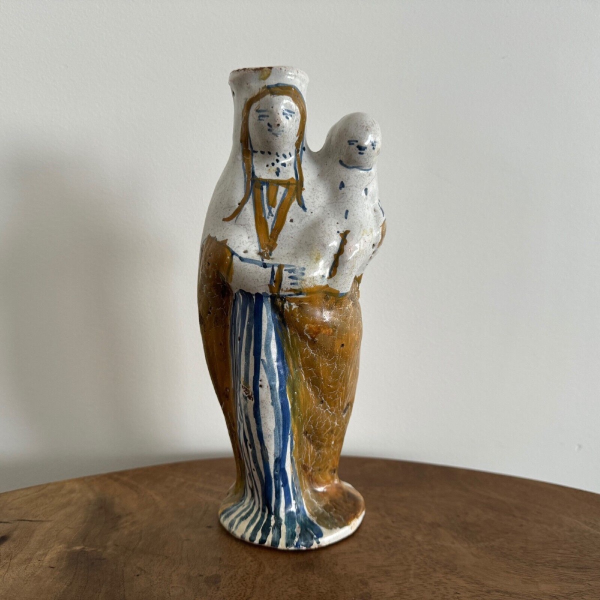 18th-century Earthenware Virgin Mary After Childbirth
