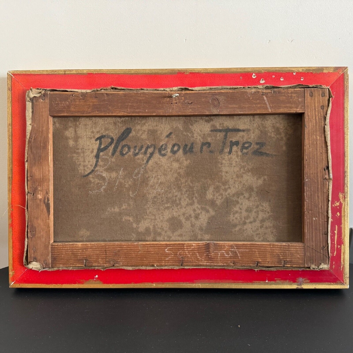 Oil On Canvas Depicting Plounéour-trez By Georges Levreau, Early 20th Century-photo-4