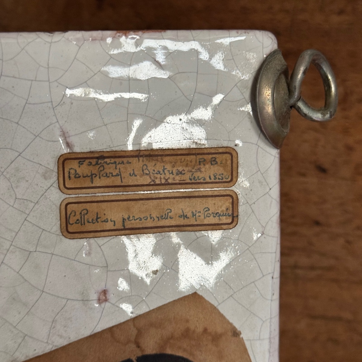 Malicorne Faience Corner Cabinet Depicting A 19th-century Knight-photo-6