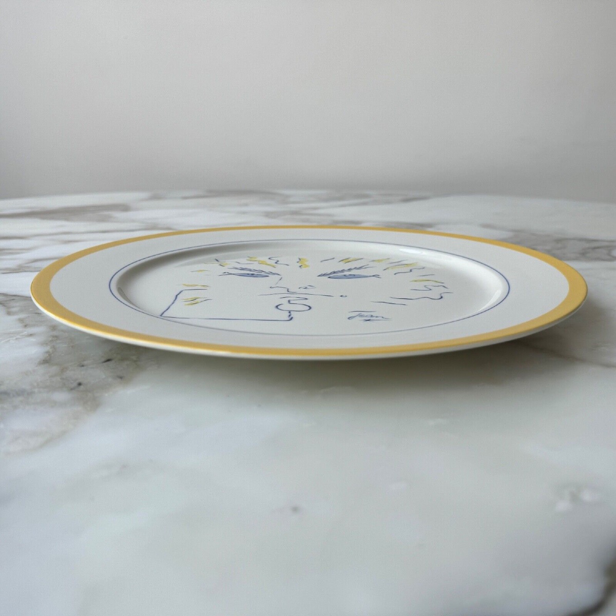 Plate Design By Jean Cocteau, Villeroy & Boch, Jean-claude Goumard-photo-2