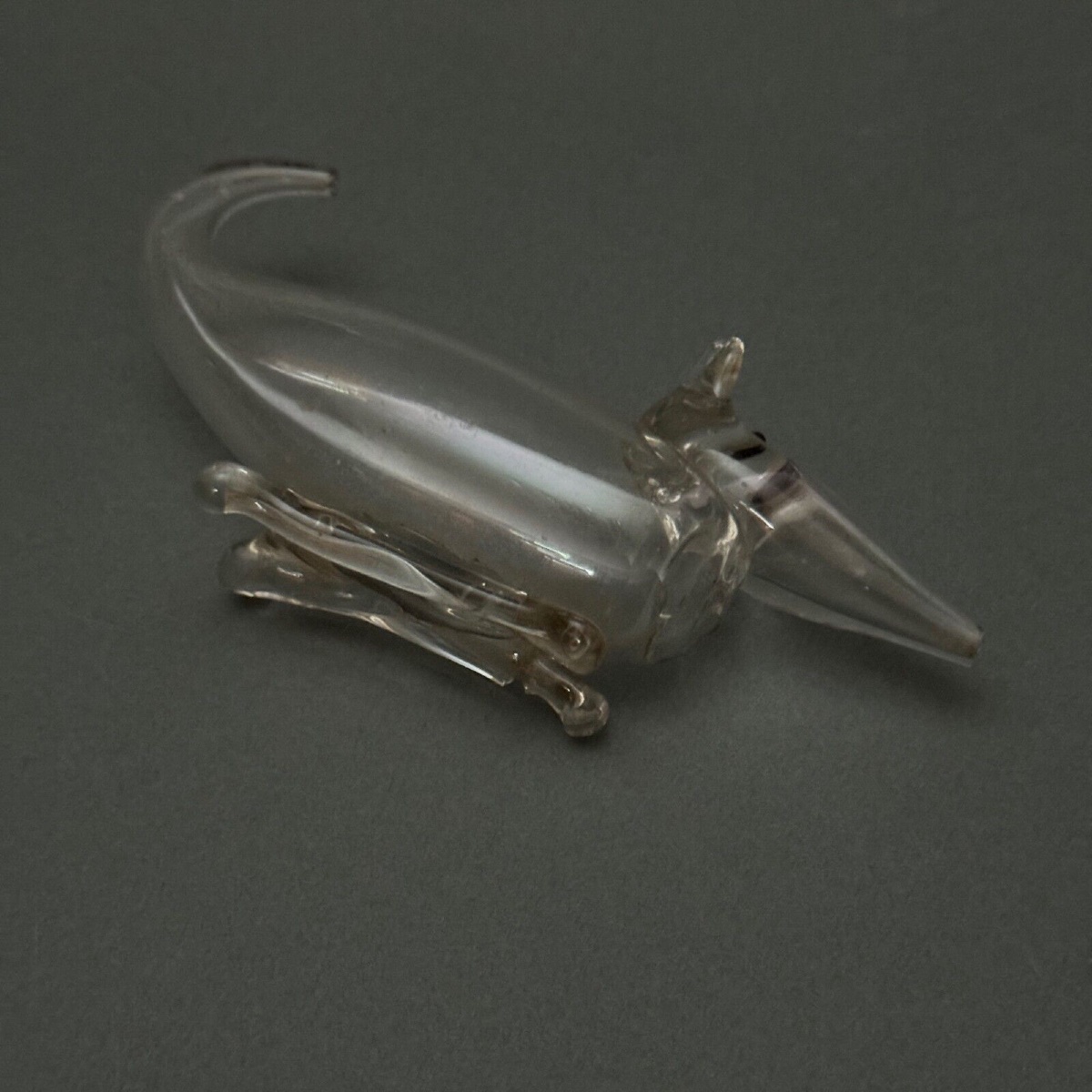 Souris en verre soufflé compte-gouttes XVIIIe-photo-3