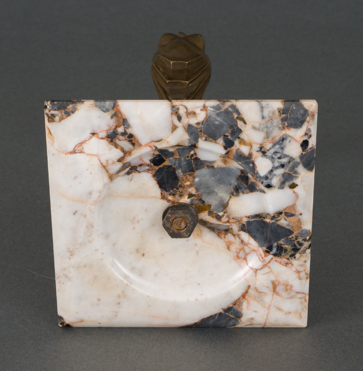 Mascot Glory By H. Molins, 1930, Bronze With Brown Patina, Marble-photo-6