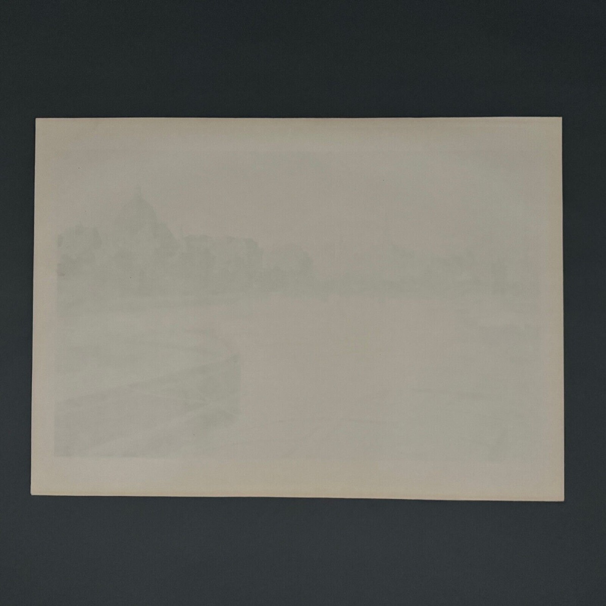 Lithographie par Henri Rivière Paysages Parisiens L'Institut et la Cité-photo-1