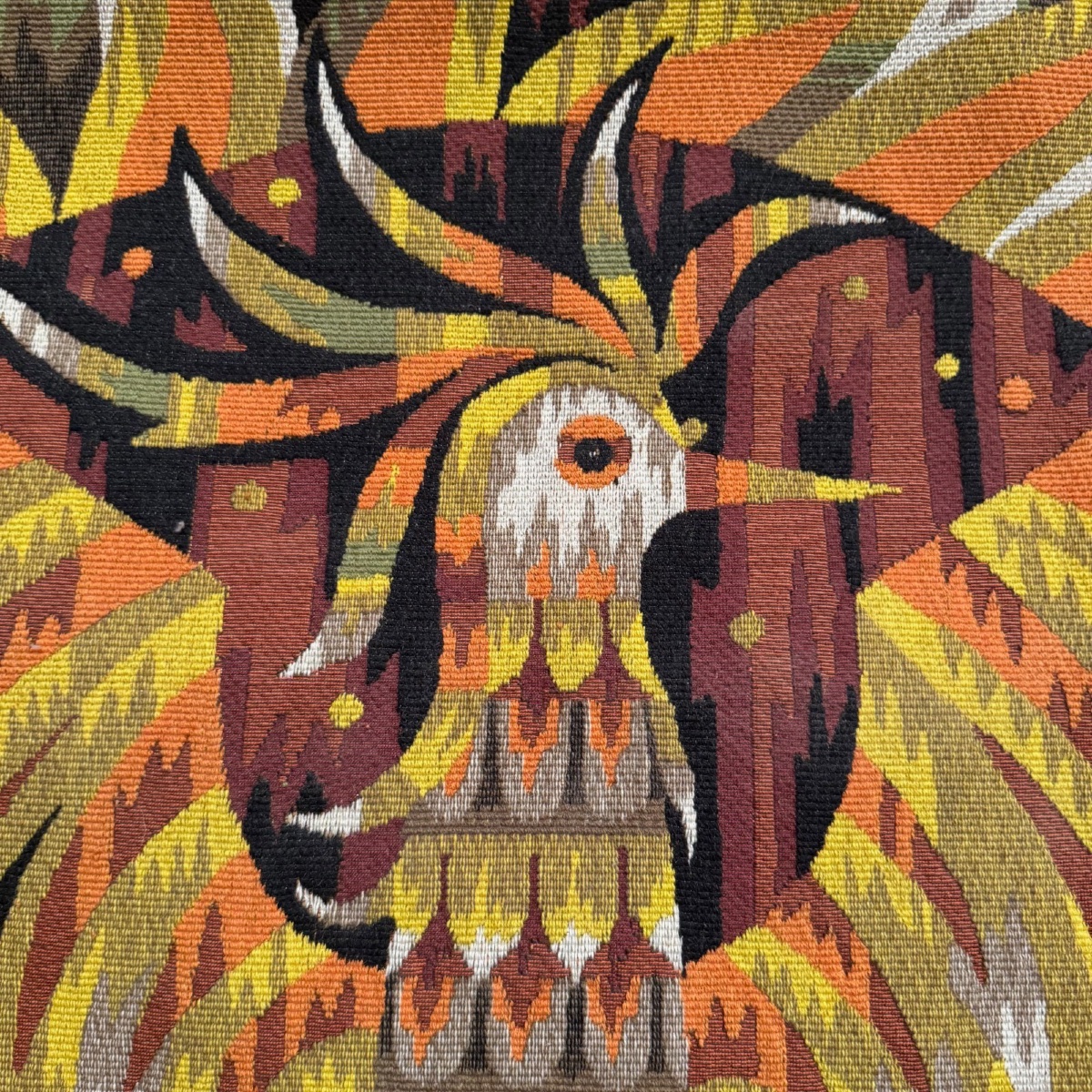 Tapisserie à l'oiseau par A. Cornic XXe-photo-1