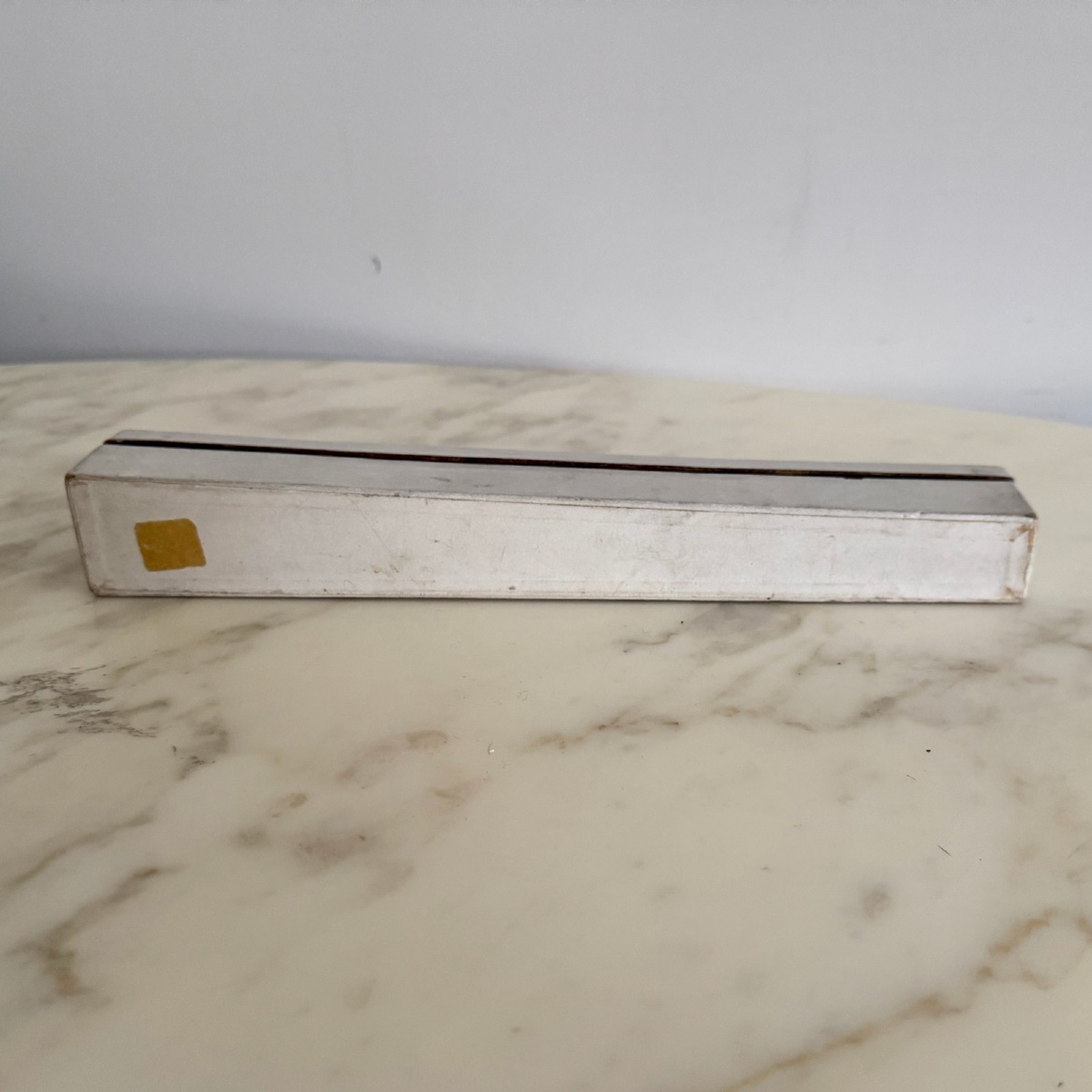 Éventail XIXe décor romantique peint à la main-photo-7