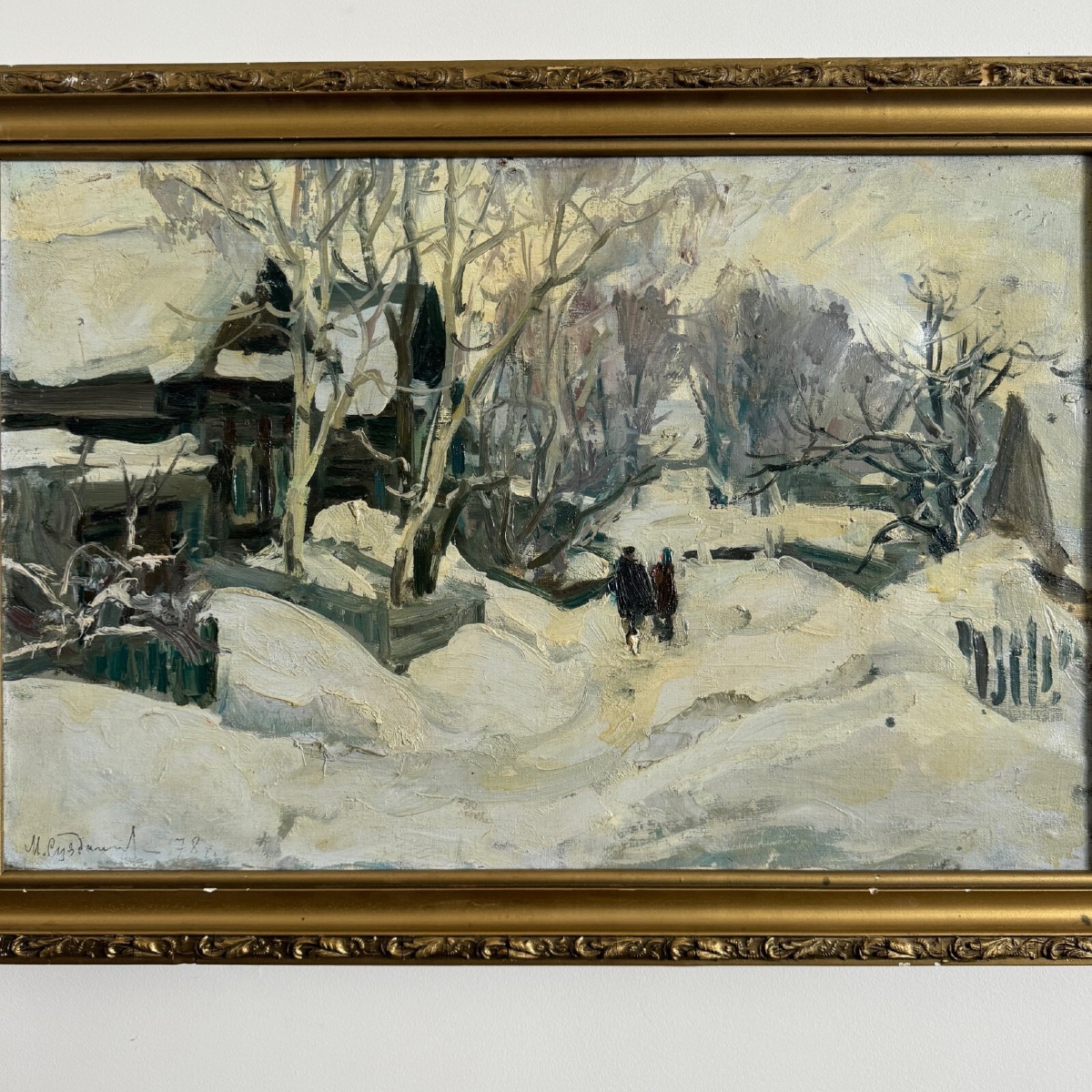 Oil On Canvas, Early 20th Century, Figures By Marija Alekseevna Fedorova-photo-2