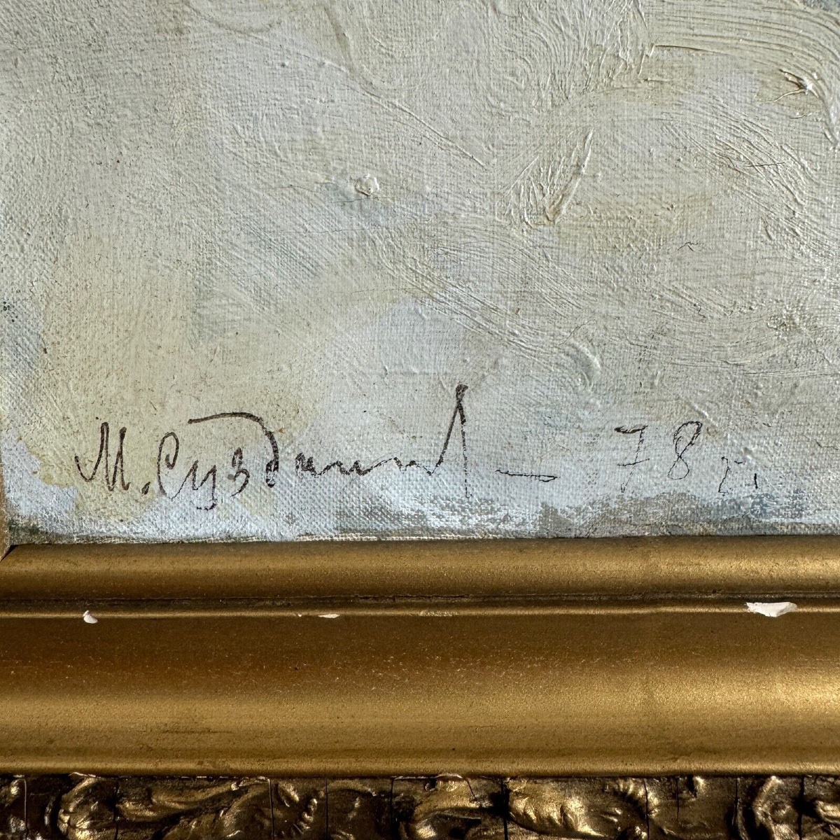 Oil On Canvas, Early 20th Century, Figures By Marija Alekseevna Fedorova-photo-3