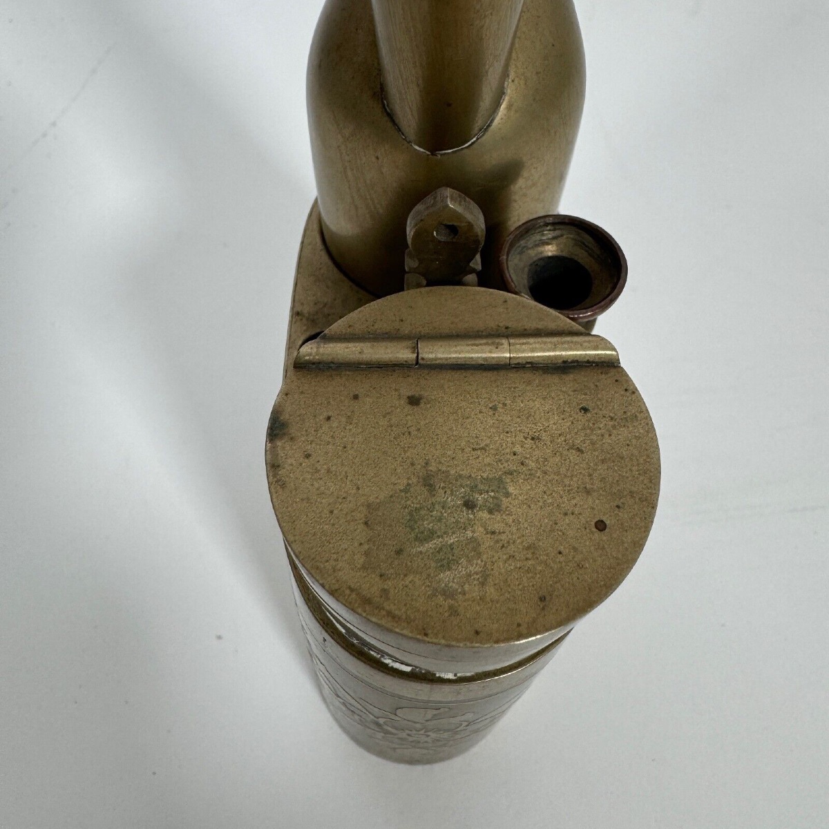 Pipe chinoise fin XIXe rehaussée de décors végétaux-photo-4