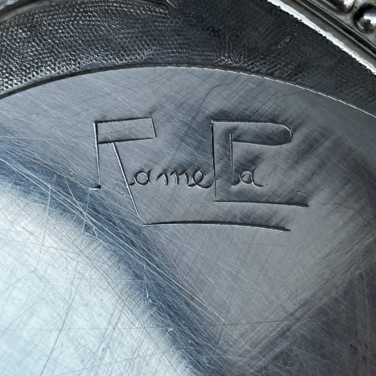 Coupe Art Nouveau sur pied douche décor de papillons par Ramelpa-photo-4