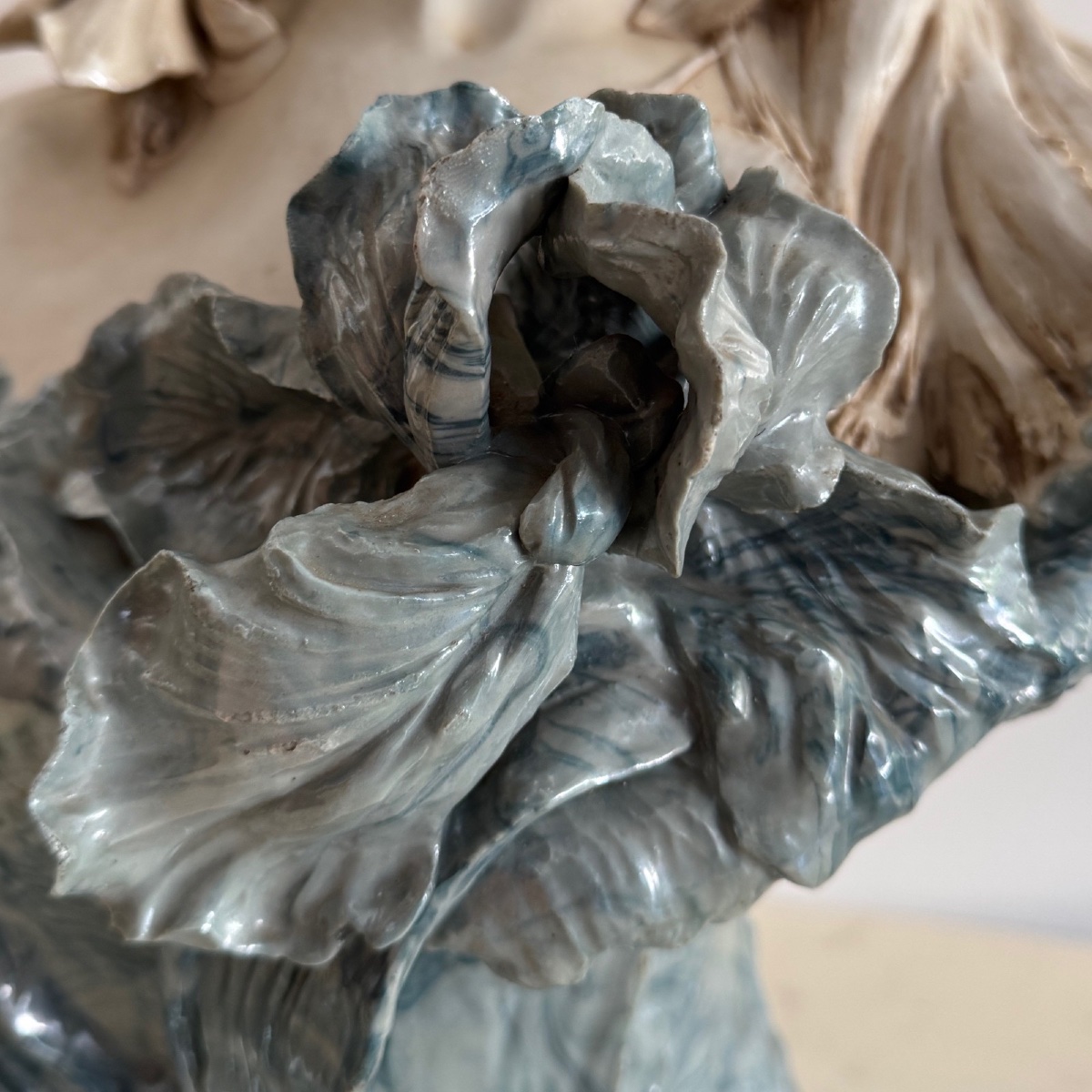 Buste en céramique Art Nouveau 1900 Royal Dux Bohemia -photo-6