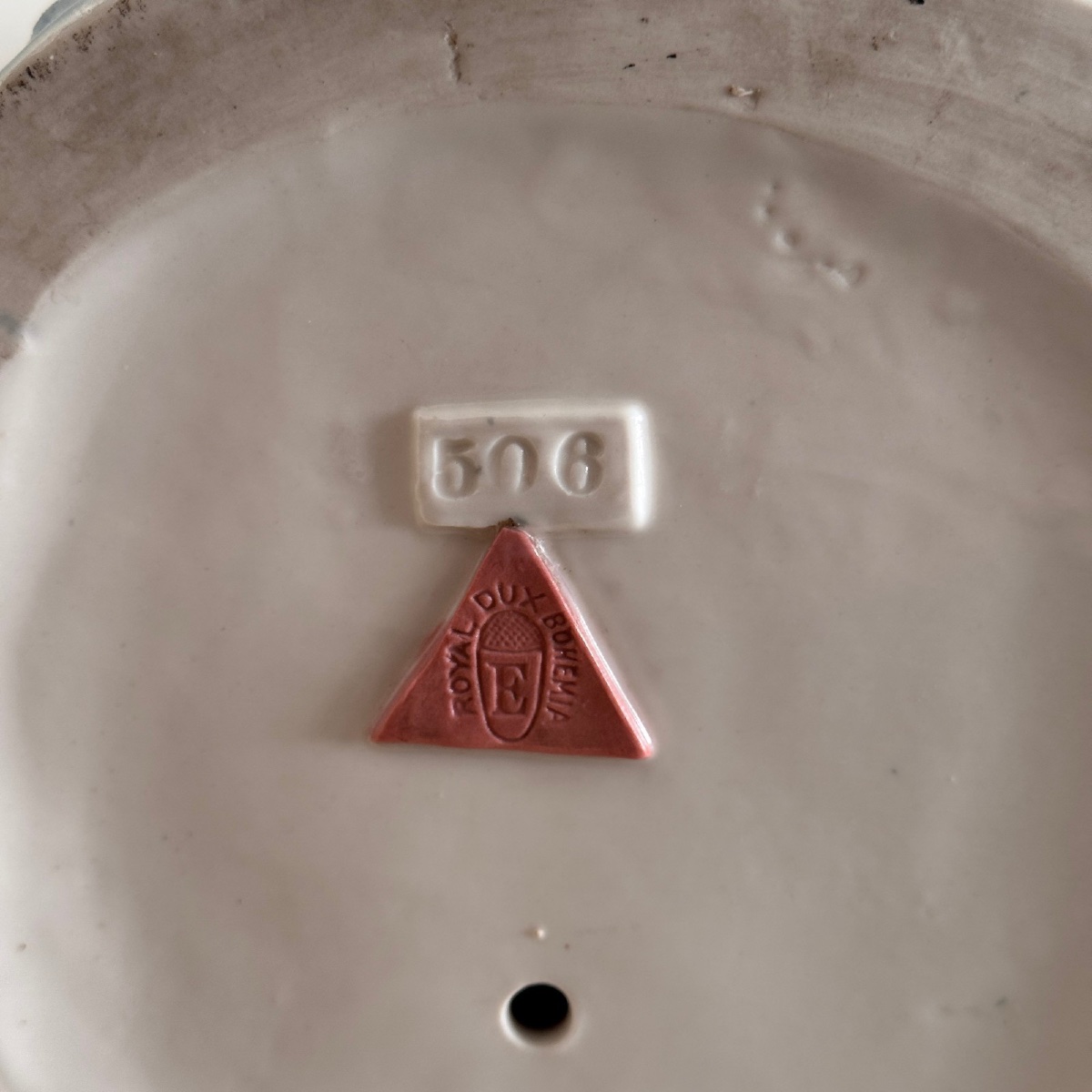 Buste en céramique Art Nouveau 1900 Royal Dux Bohemia -photo-8