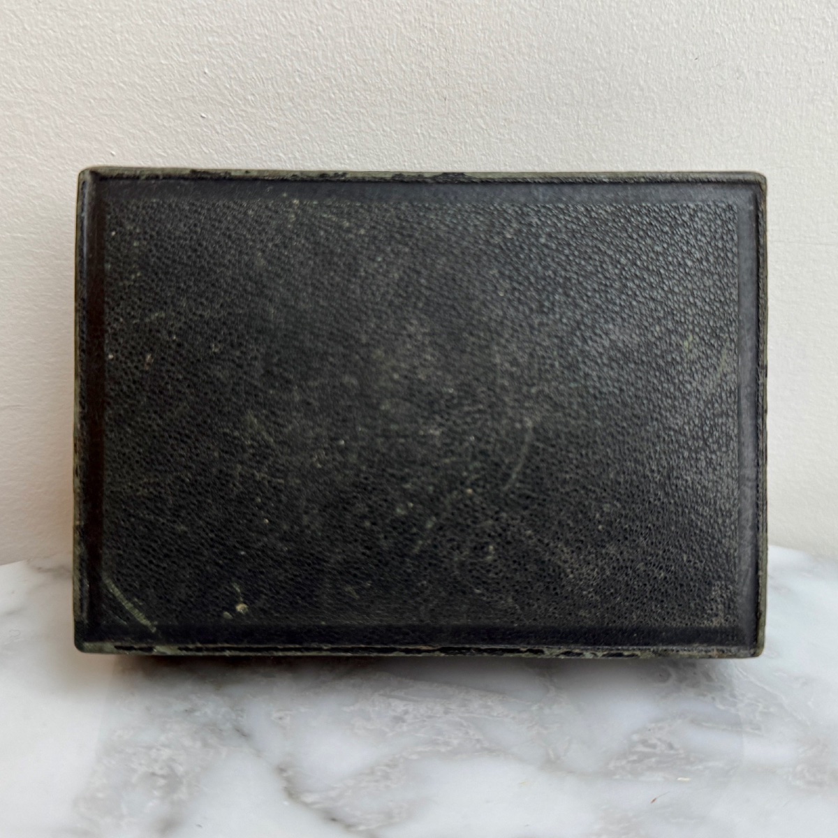 Carnet de bal monogrammé en nacre et marqueterie dans son coffret XIXe-photo-8