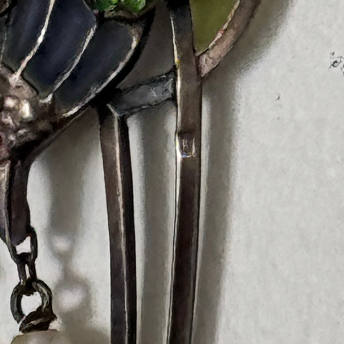 Broche décor d'aigle tenant une perle de culture 1900 Art Nouveau-photo-4