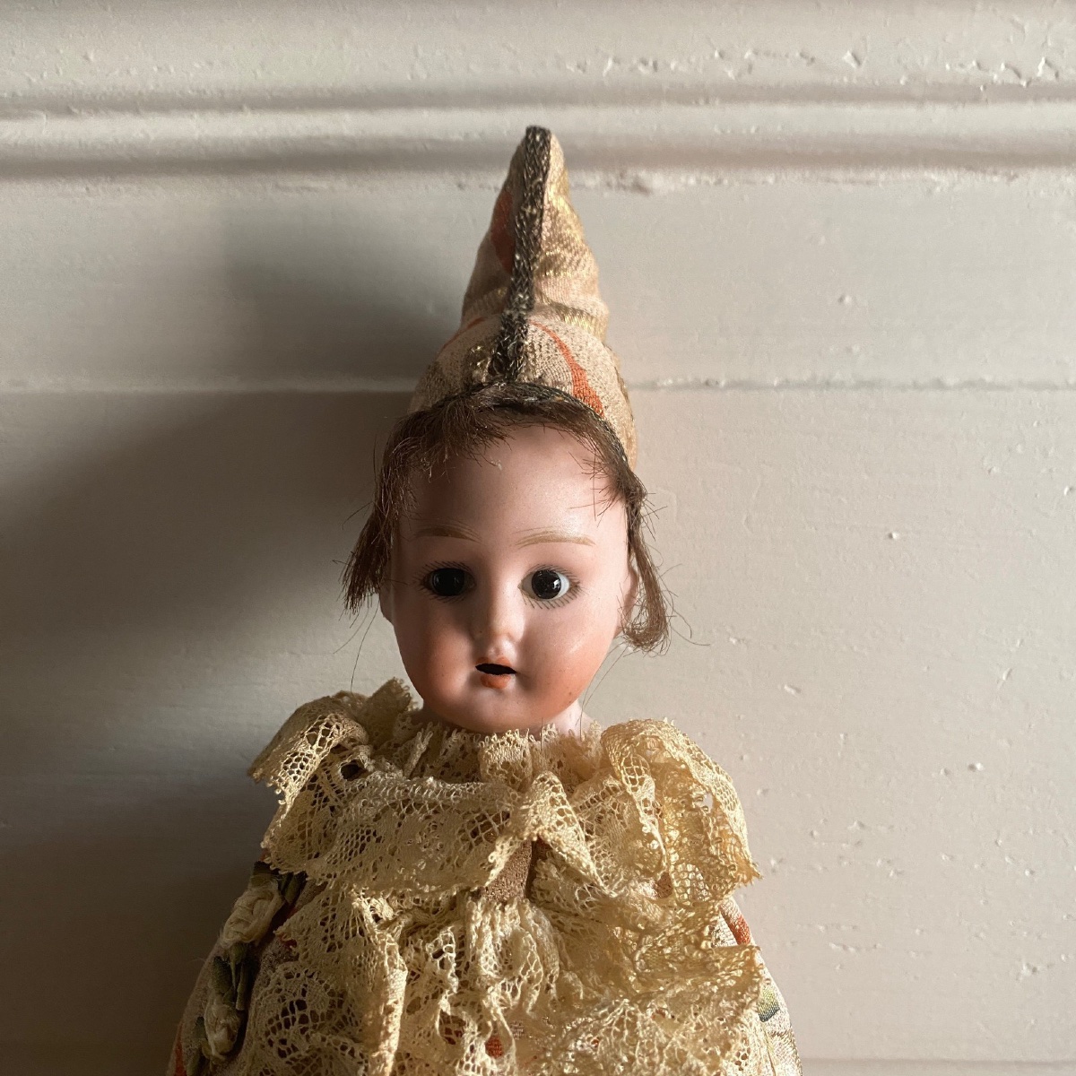 Poupée musicale Germany sur tige tête en porcelaine-photo-2