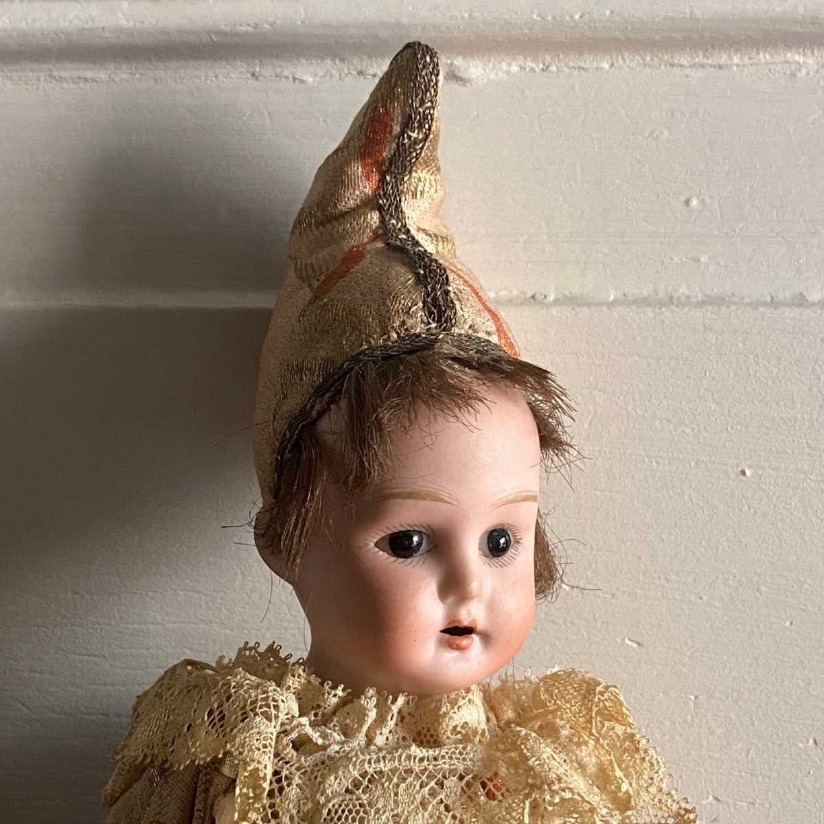 Poupée musicale Germany sur tige tête en porcelaine-photo-2