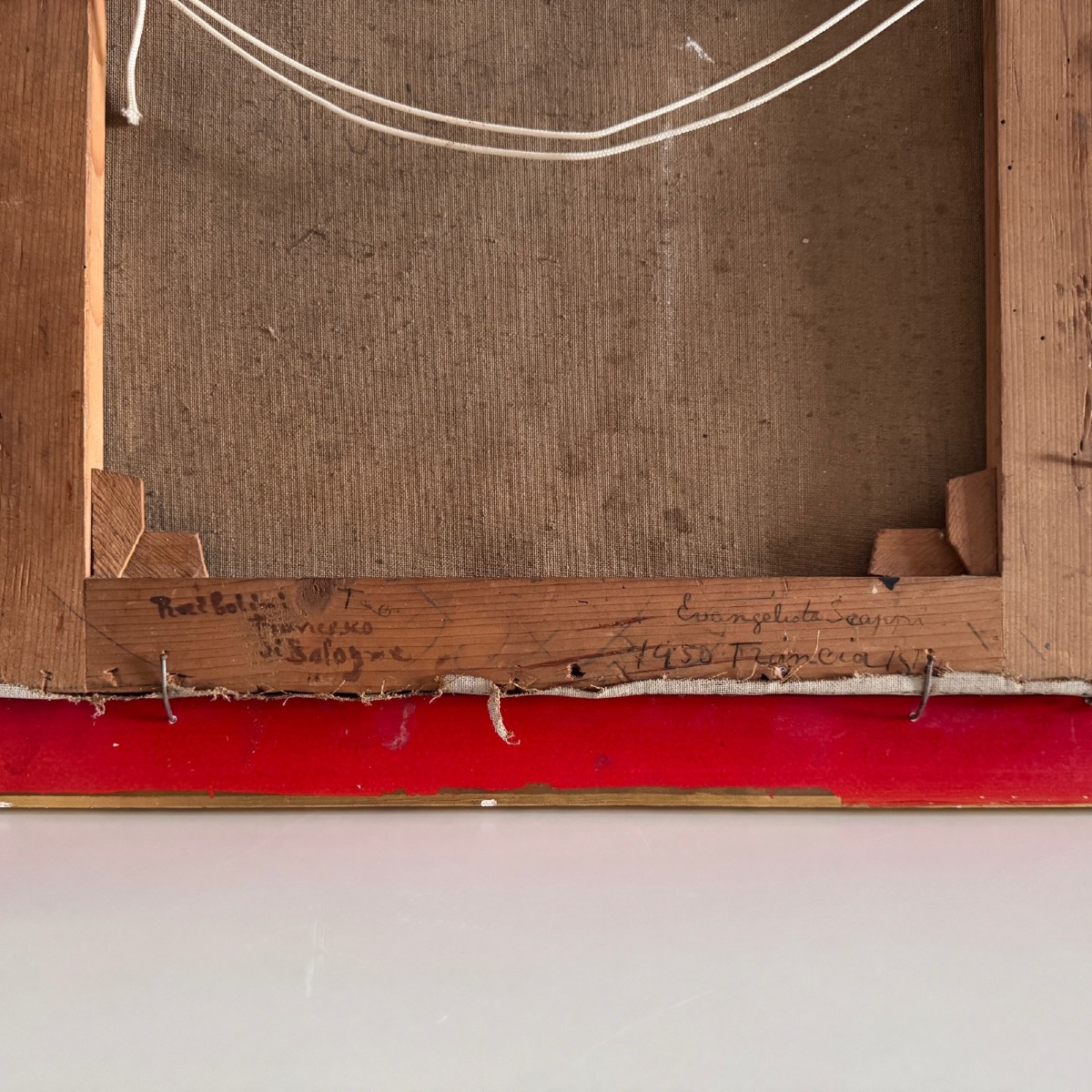 Huile sur toile reprise de Francesco Francia Evangelista Scappi XVIe-photo-4