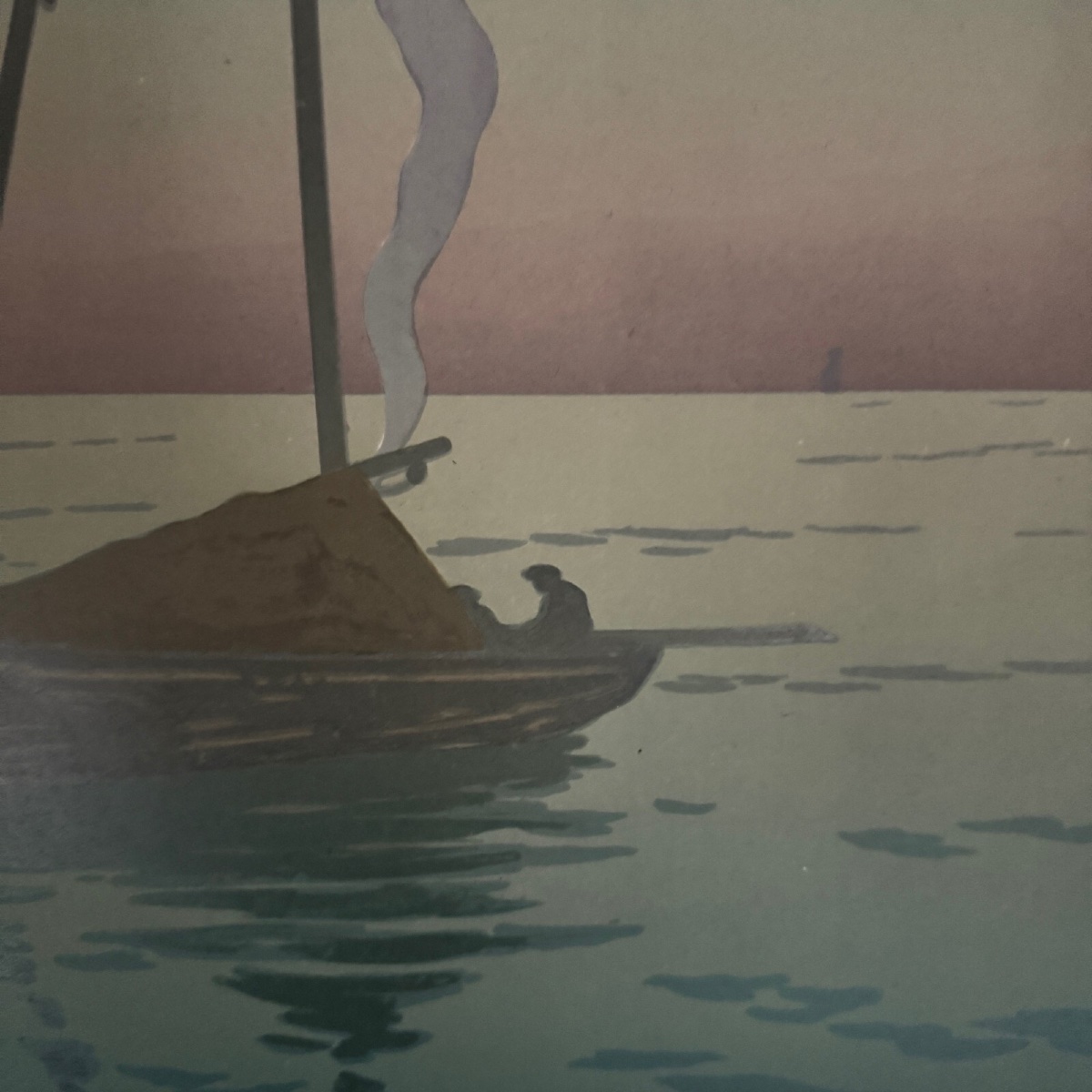 Lithographie par Henri Rivière La Féérie des Heures - Le Soleil Couchant-photo-2