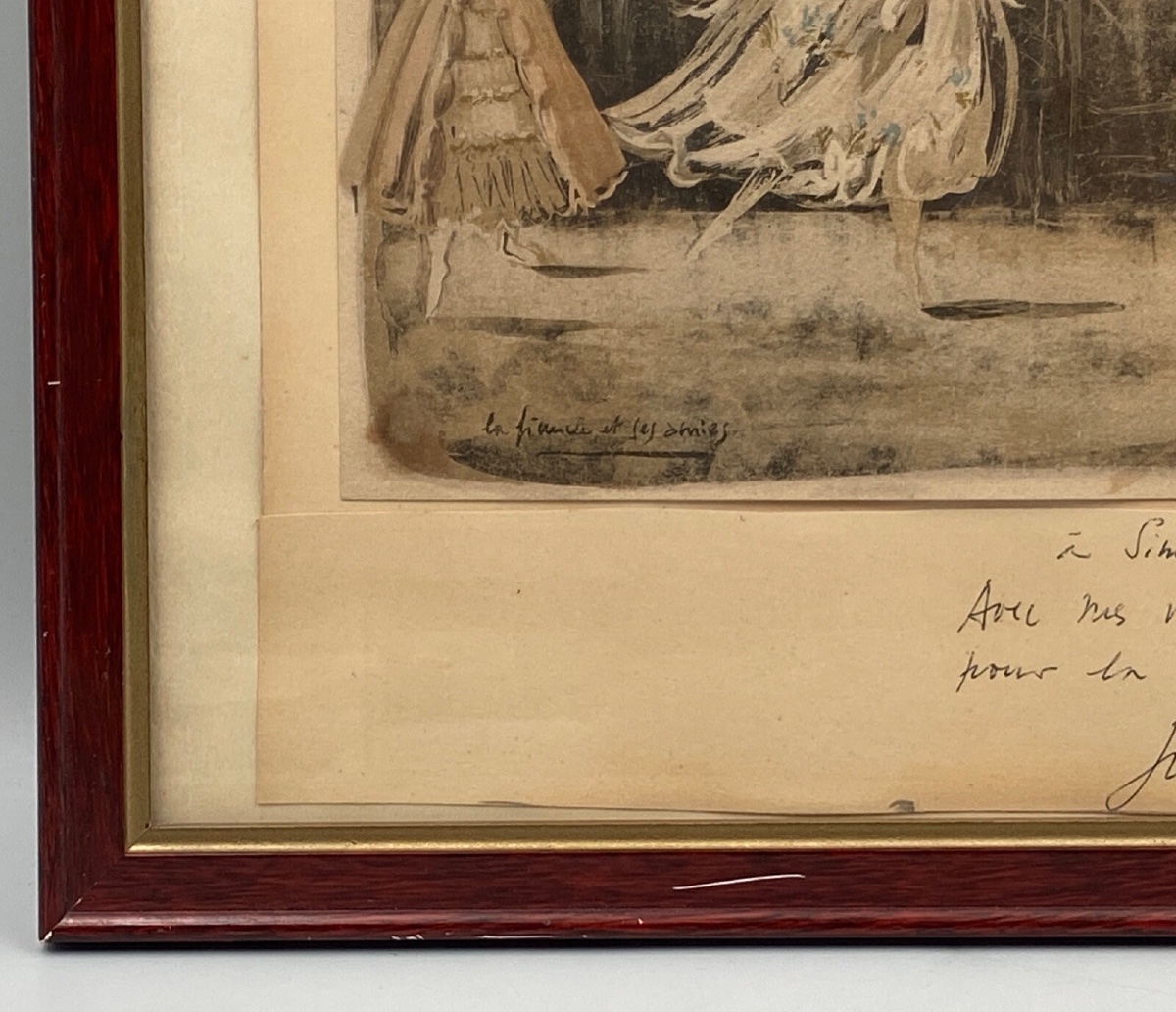 Lithographie en couleur par Jean-Denis Malclès La Fiancée et ses Amies-photo-2