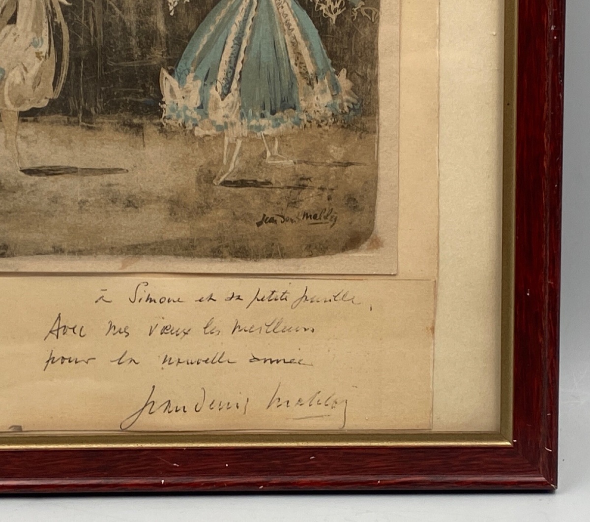 Lithographie en couleur par Jean-Denis Malclès La Fiancée et ses Amies-photo-3