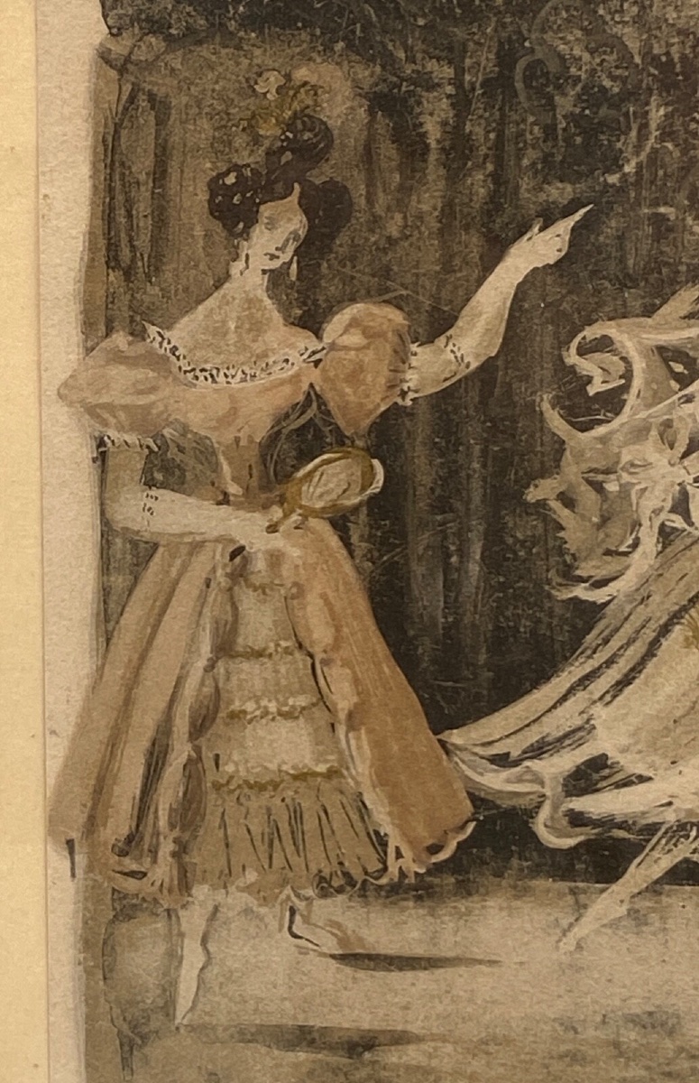 Lithographie en couleur par Jean-Denis Malclès La Fiancée et ses Amies-photo-5