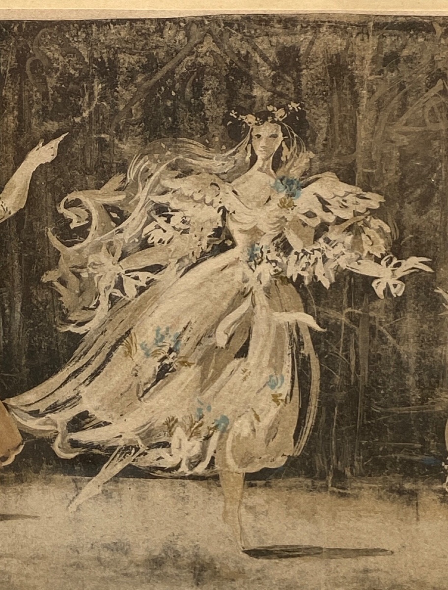 Lithographie en couleur par Jean-Denis Malclès La Fiancée et ses Amies-photo-6