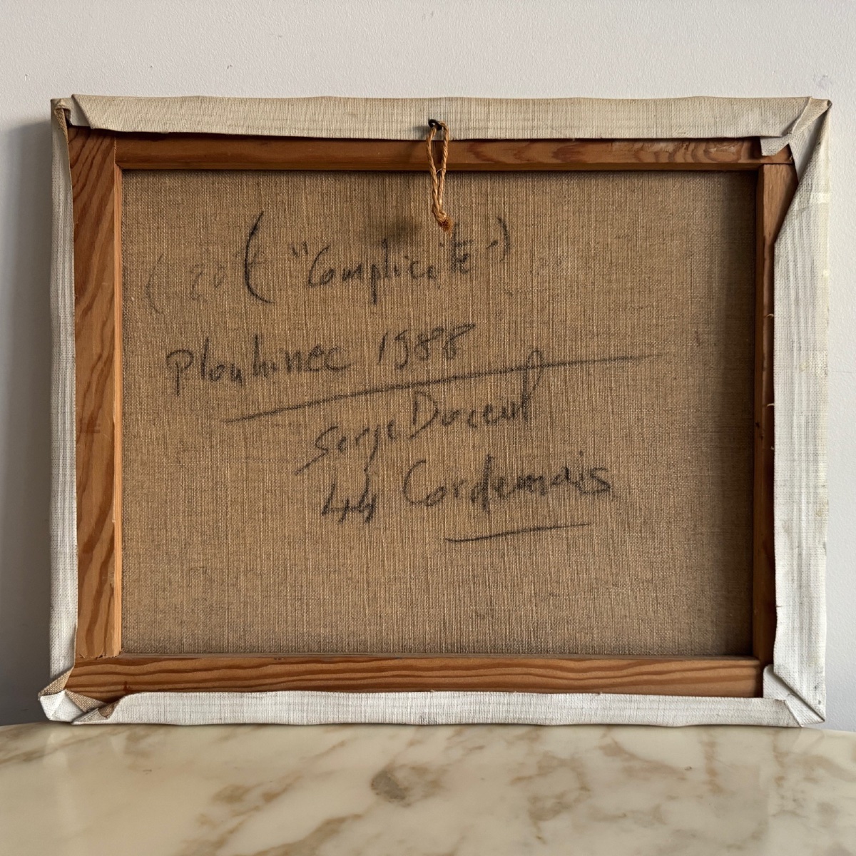 Oil On Canvas, Surreal Landscape By Serge Doceul, 1988. Complicity-photo-1