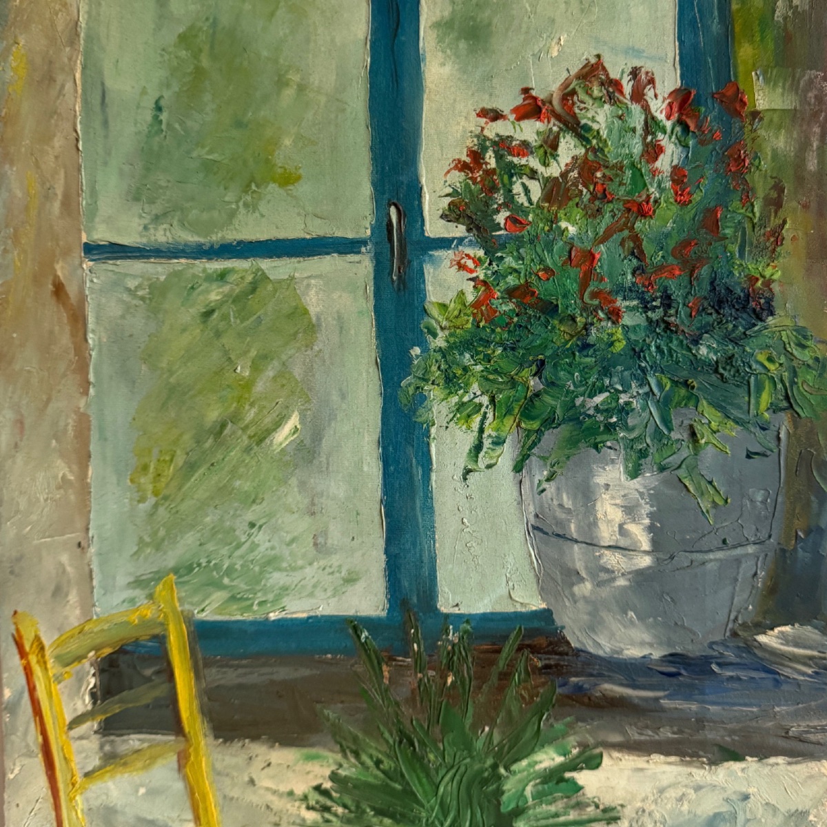 Oil On Canvas, Still Life, Bouquet Of Flowers By Serge Doceul, 1986-photo-3