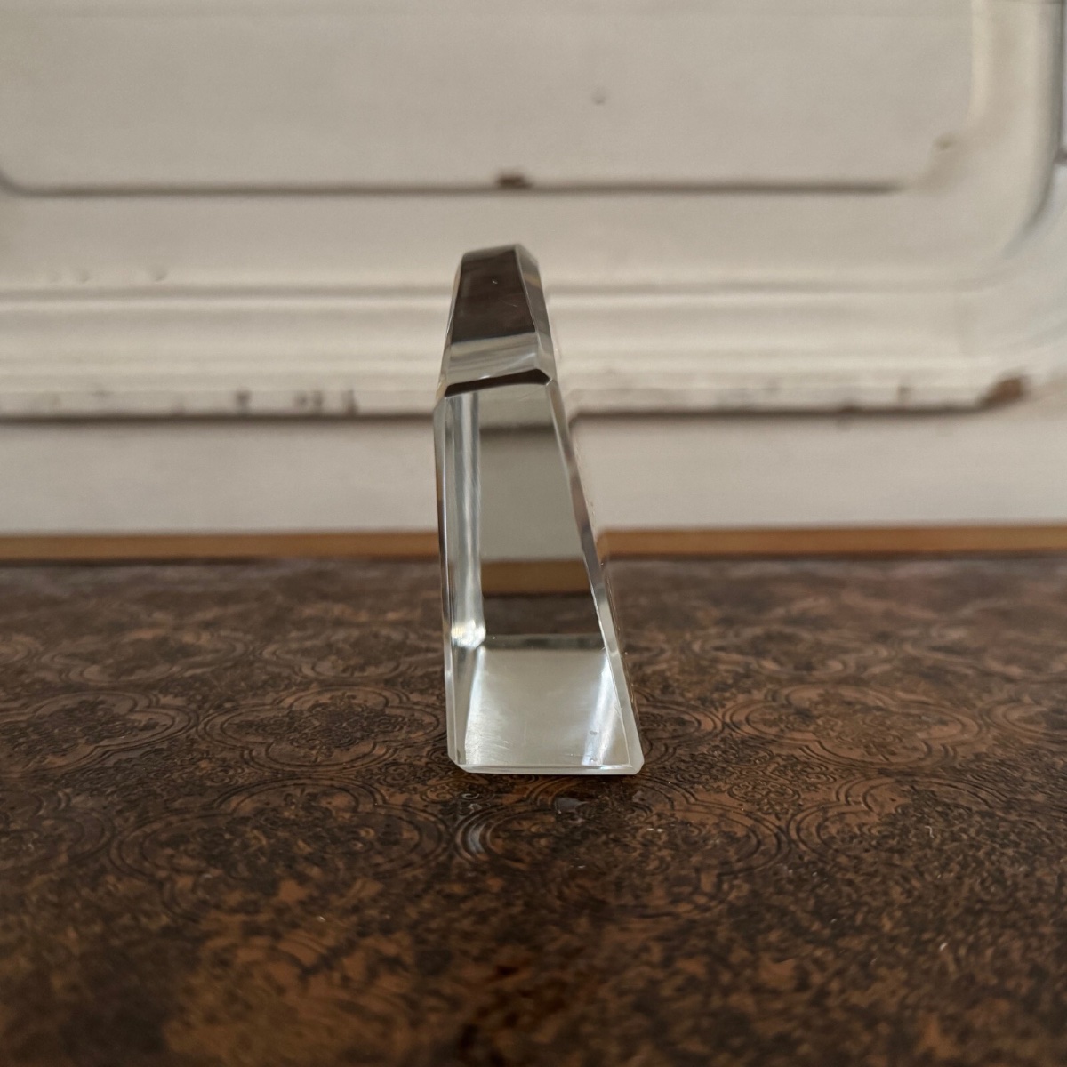 Enseigne magasin Saint-Louis Cristal de France rehauts dorés-photo-4