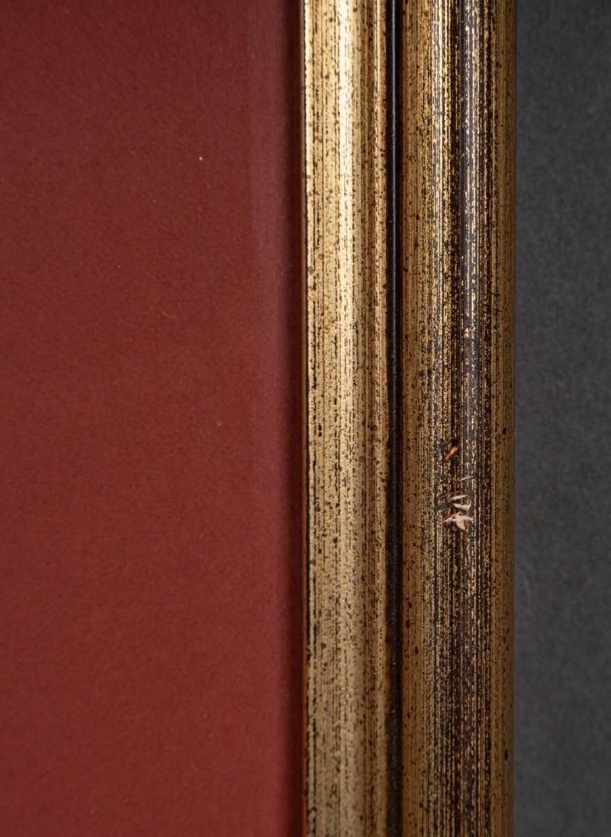 Dessin de femme nue Le Modèle par Ferdinand du Puigaudeau cadre doré-photo-4