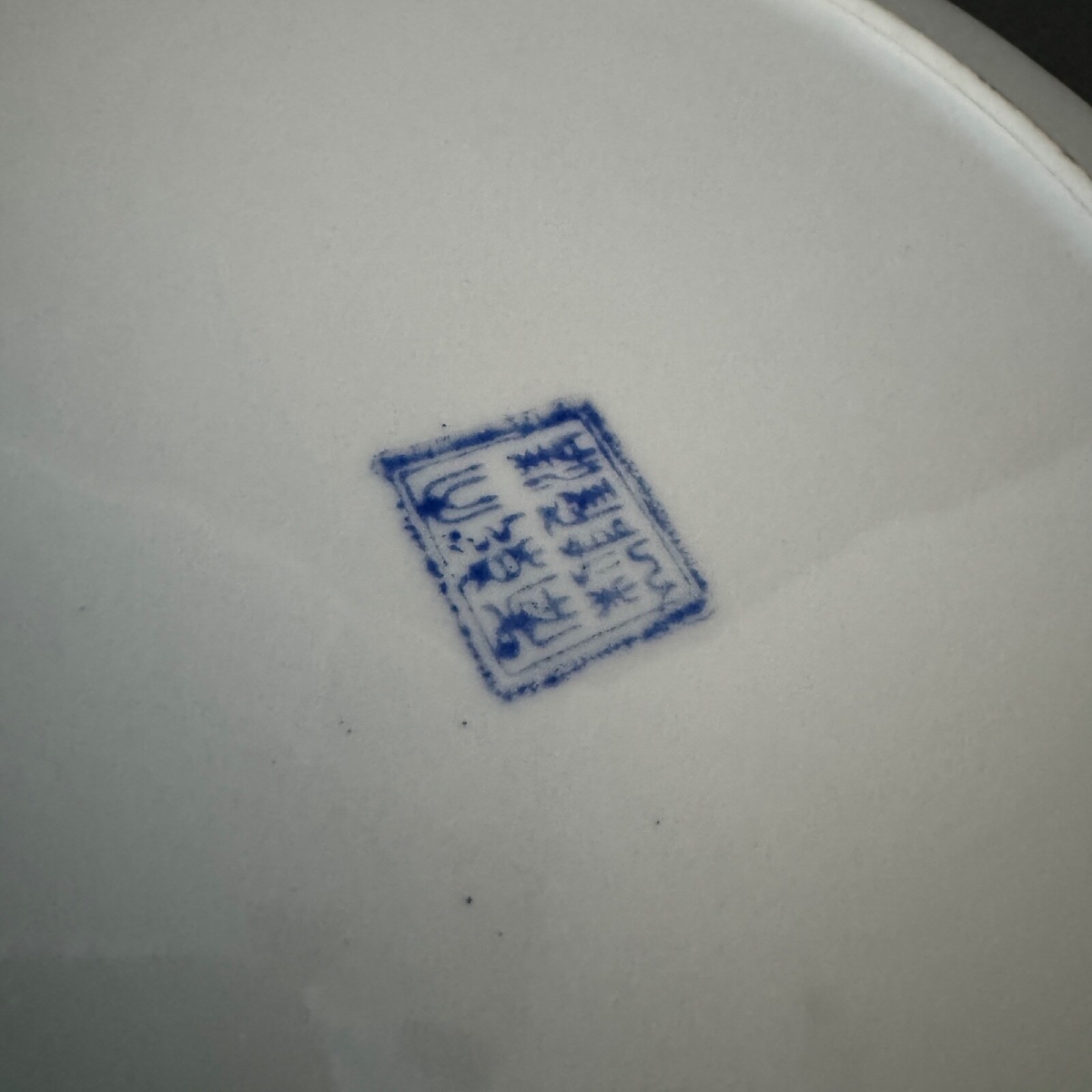 Early 20th Century Chinese Porcelain Plate With Floral Decoration -photo-3