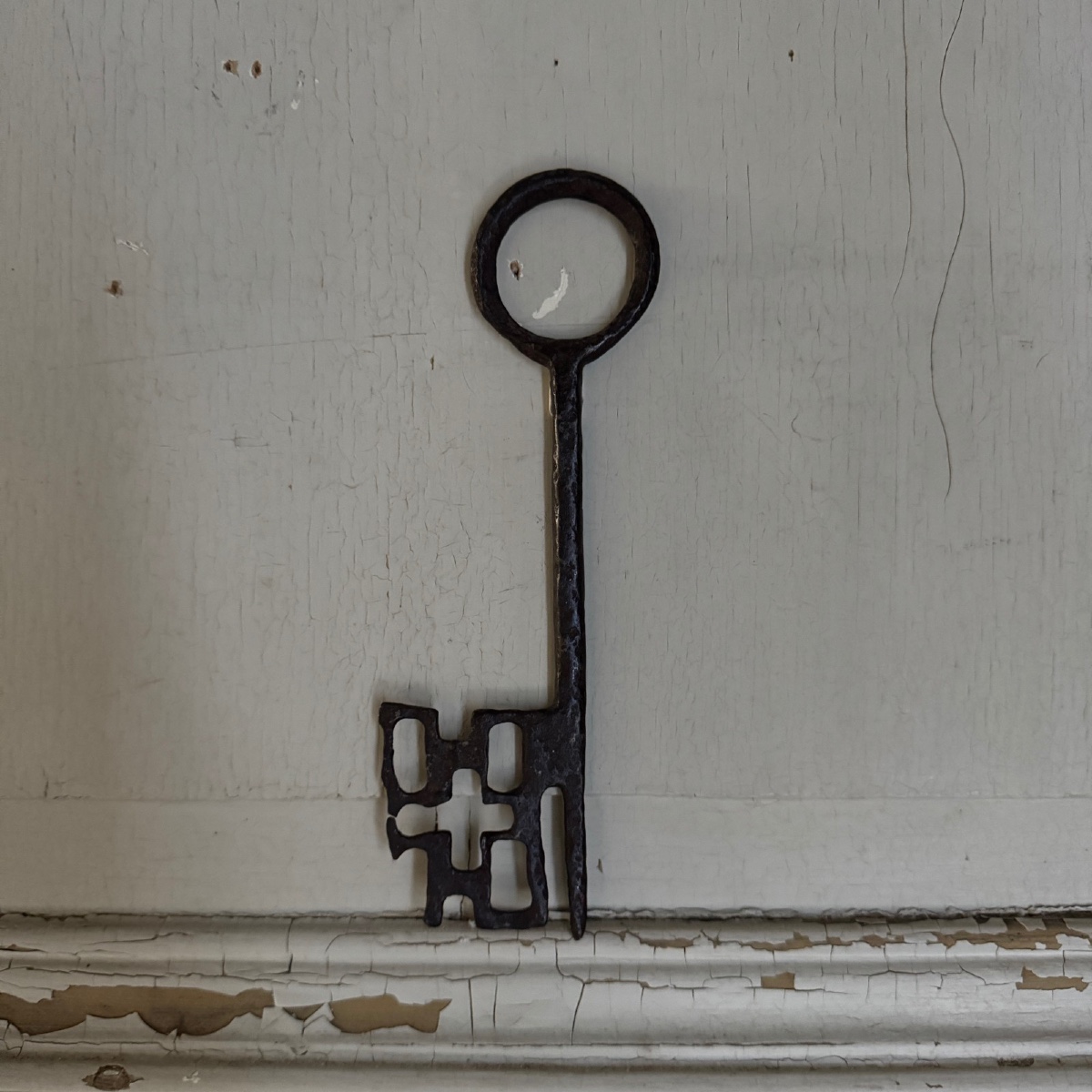 High Period Wrought Iron Key, A Curiosity 