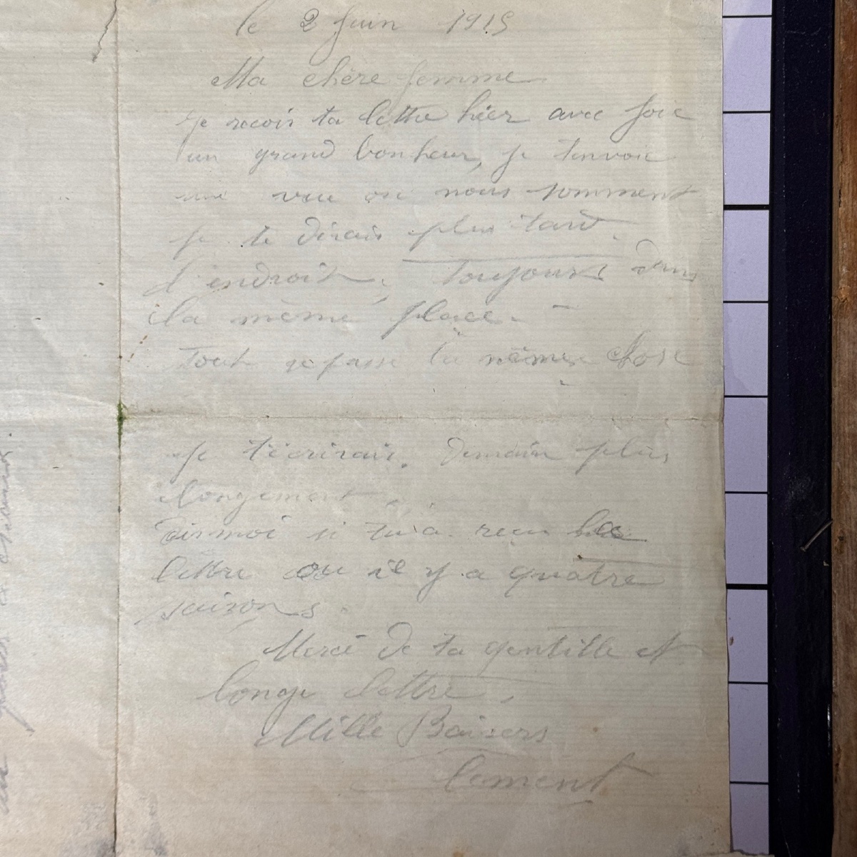 Watercolor On Paper Depicting A Path By C. Piveteau, 1915-photo-6