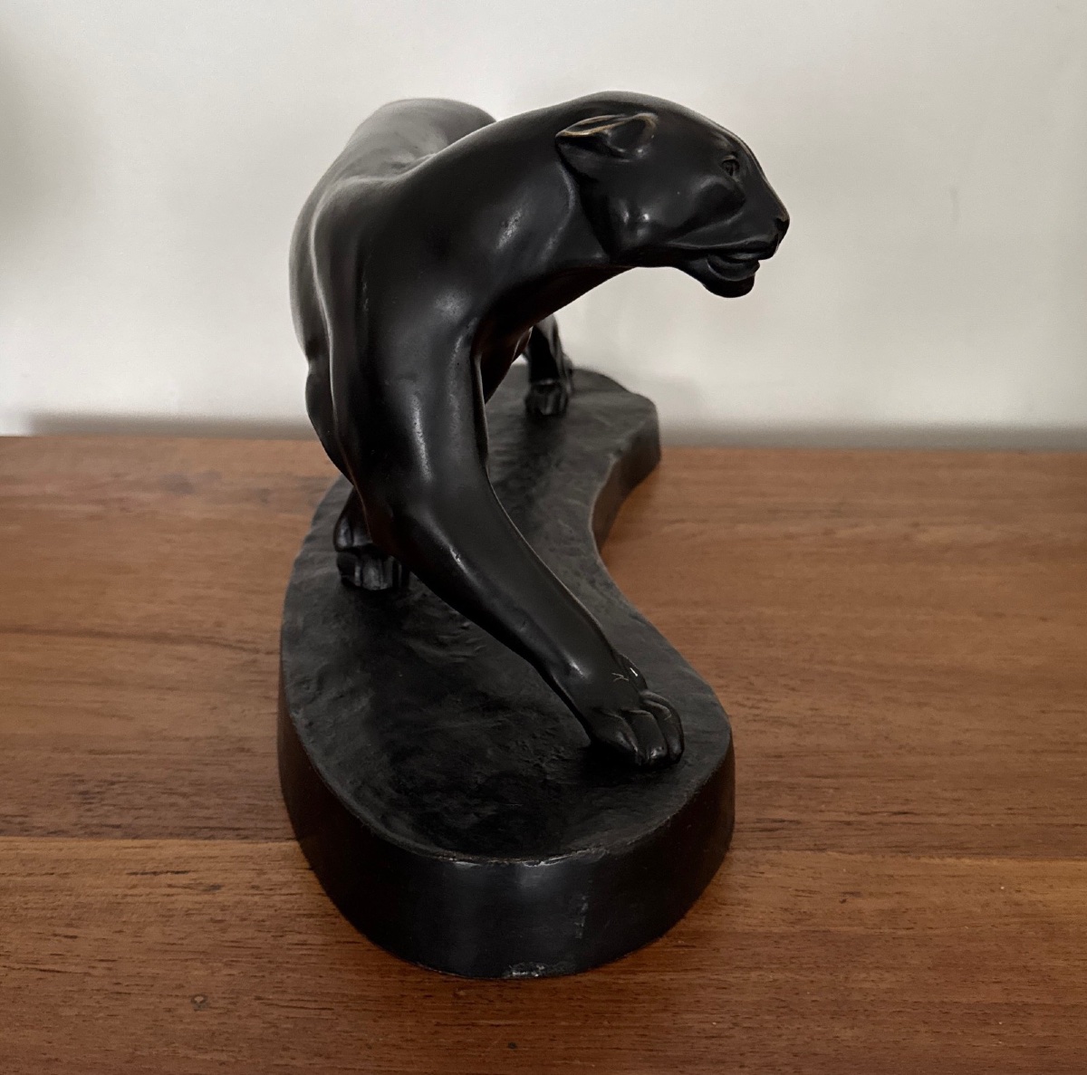 Panthère Art Déco en bronze par Albert Poncin (1877-1953) -photo-4