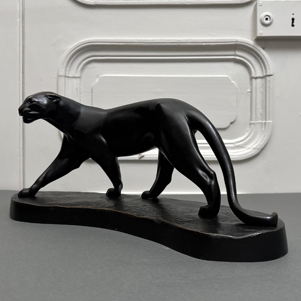 Panthère Art Déco en bronze par Albert Poncin (1877-1953) -photo-2