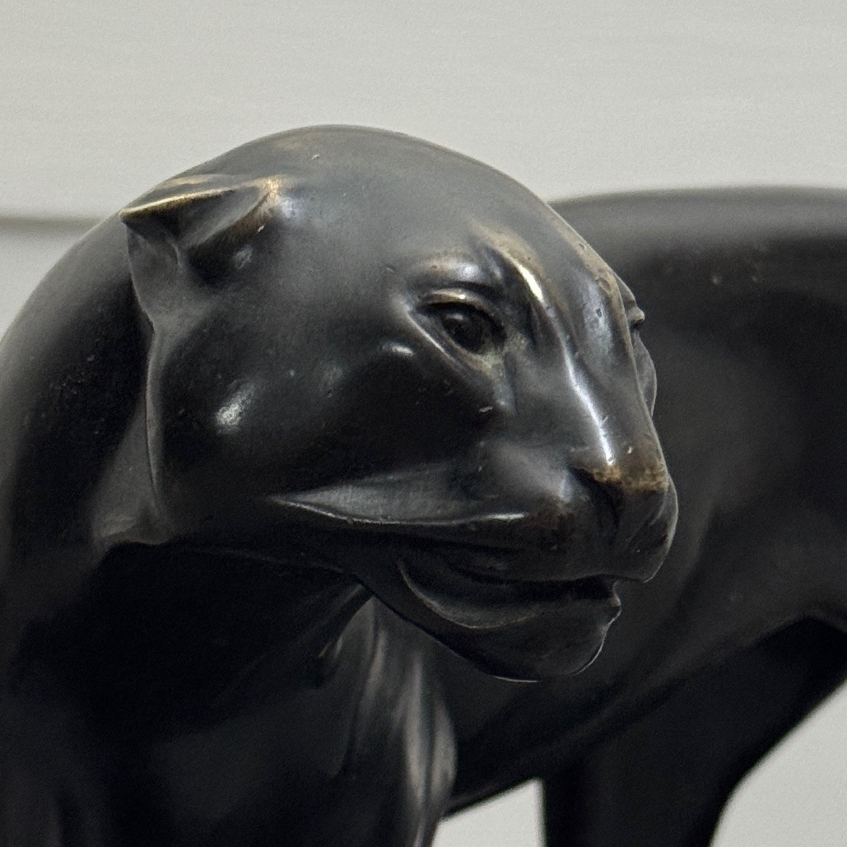 Panthère Art Déco en bronze par Albert Poncin (1877-1953) -photo-3