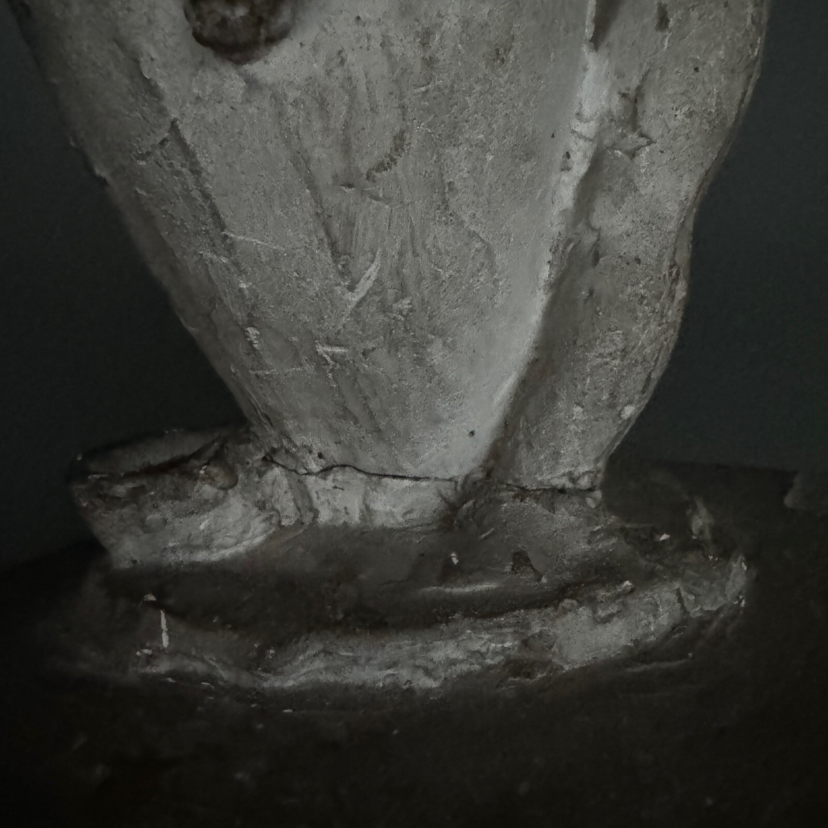 Plaster Cast From The Studio By Charles Filleul, Depicting A Child Holding An Amphora -photo-2