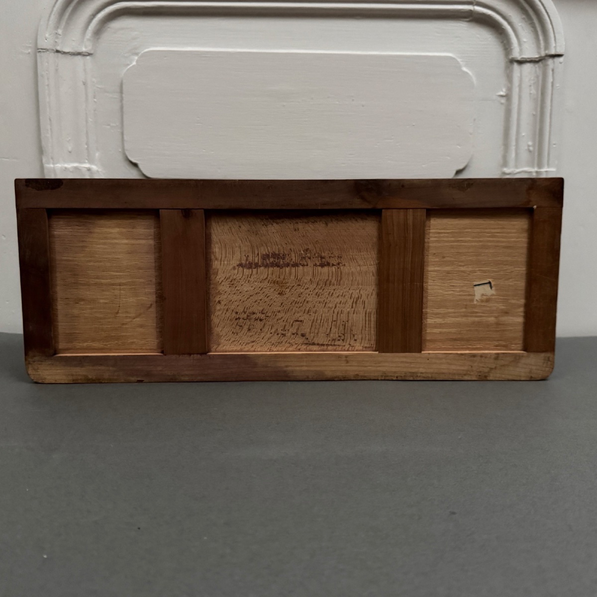 Wooden Box, 1950s, In The Style Of Adnet, With 3 Compartments And Leather Handles-photo-7