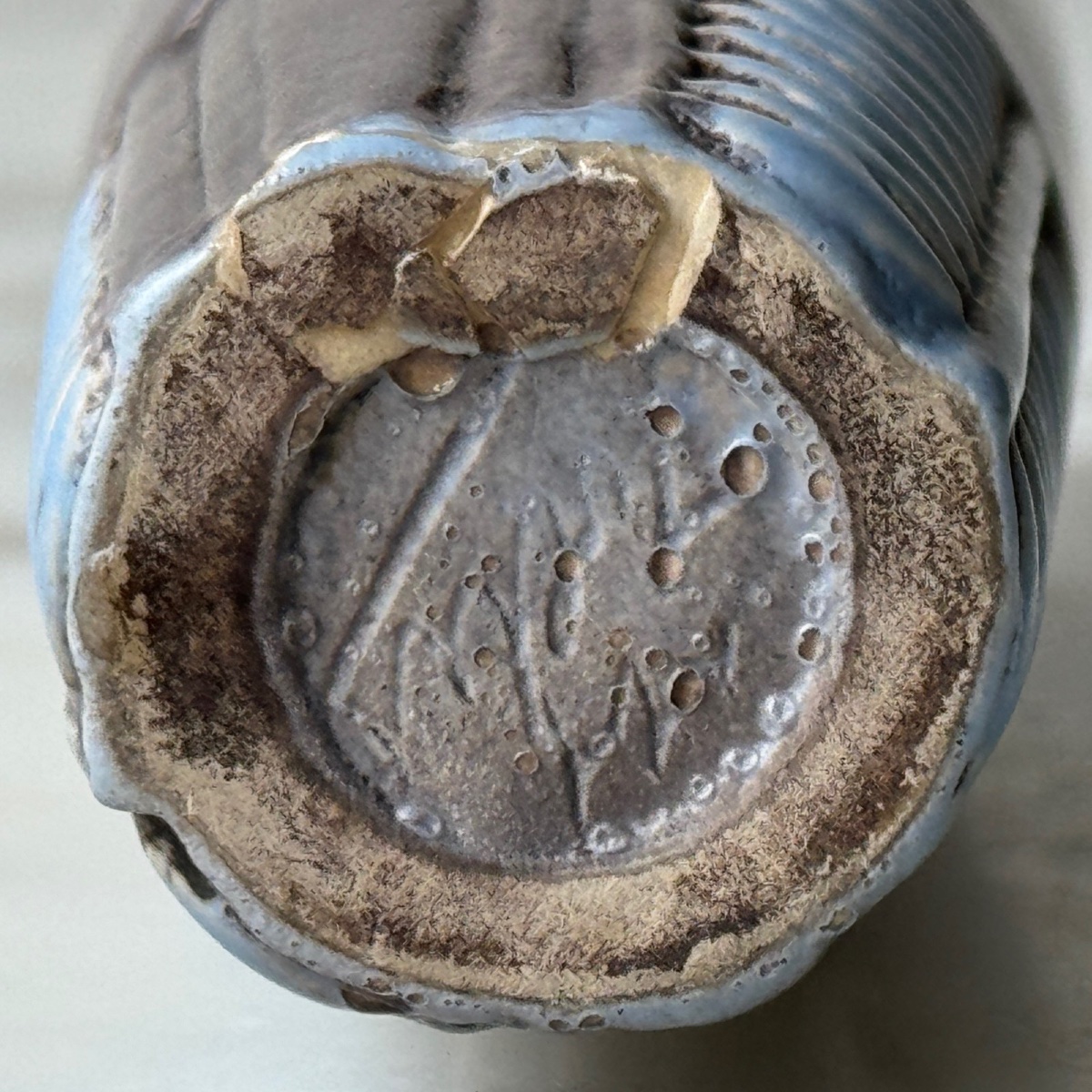 Vase soliflore en grès 1960 Vallauris -photo-1