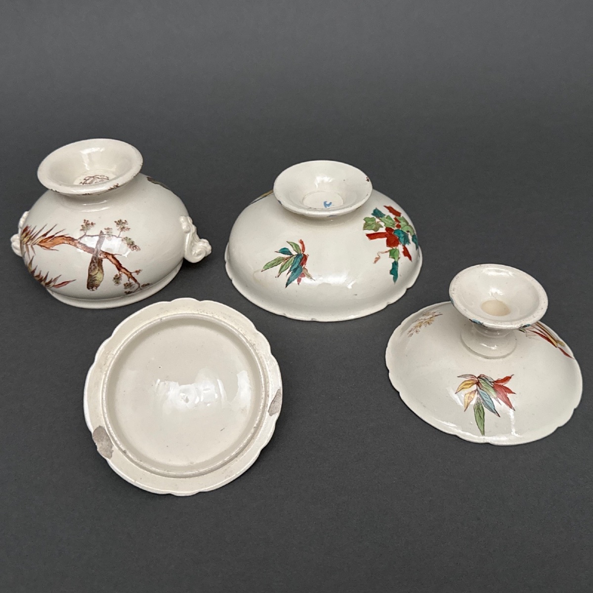 19-piece Choisy-le-roi Dinner Service With Bird And Naturalist Decoration-photo-4