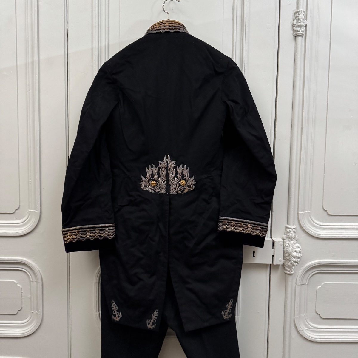 Habit d'officier de marine IIIe République veste pantalon gilet ceinture -photo-2