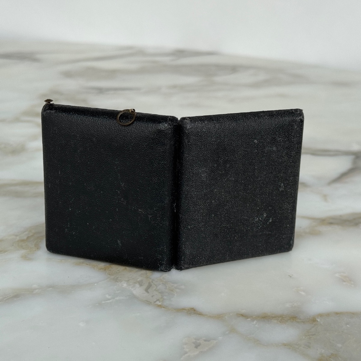 Black Mirror By The Painter Claude Lorrain, 19th Century, In A Leather-covered Case -photo-3