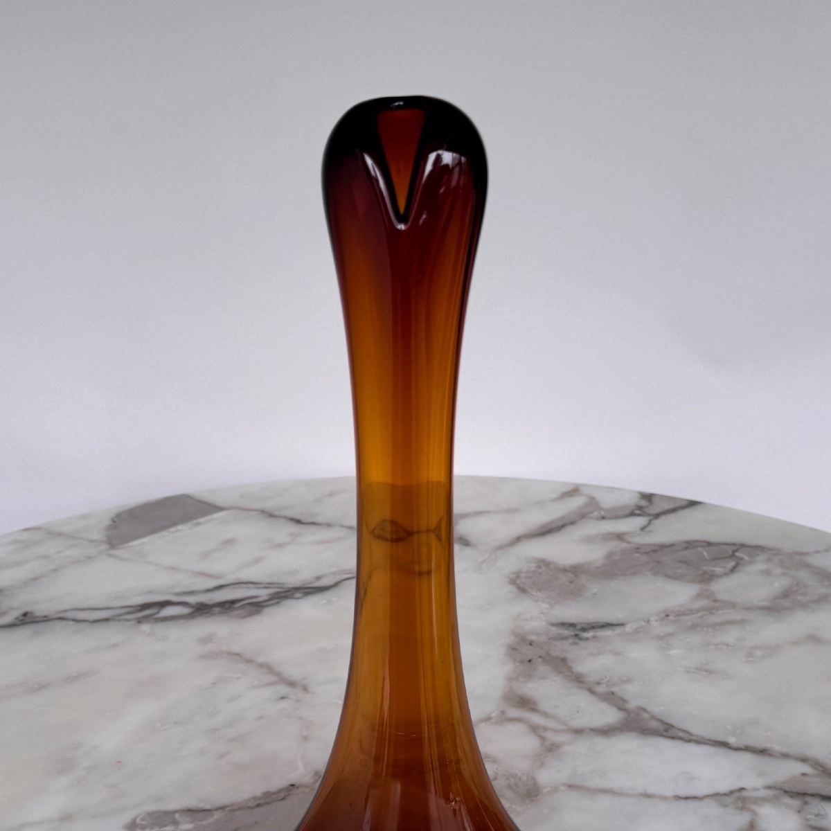 Freeform Vase By Claude Morin, Blown Glass, 1980 -photo-2