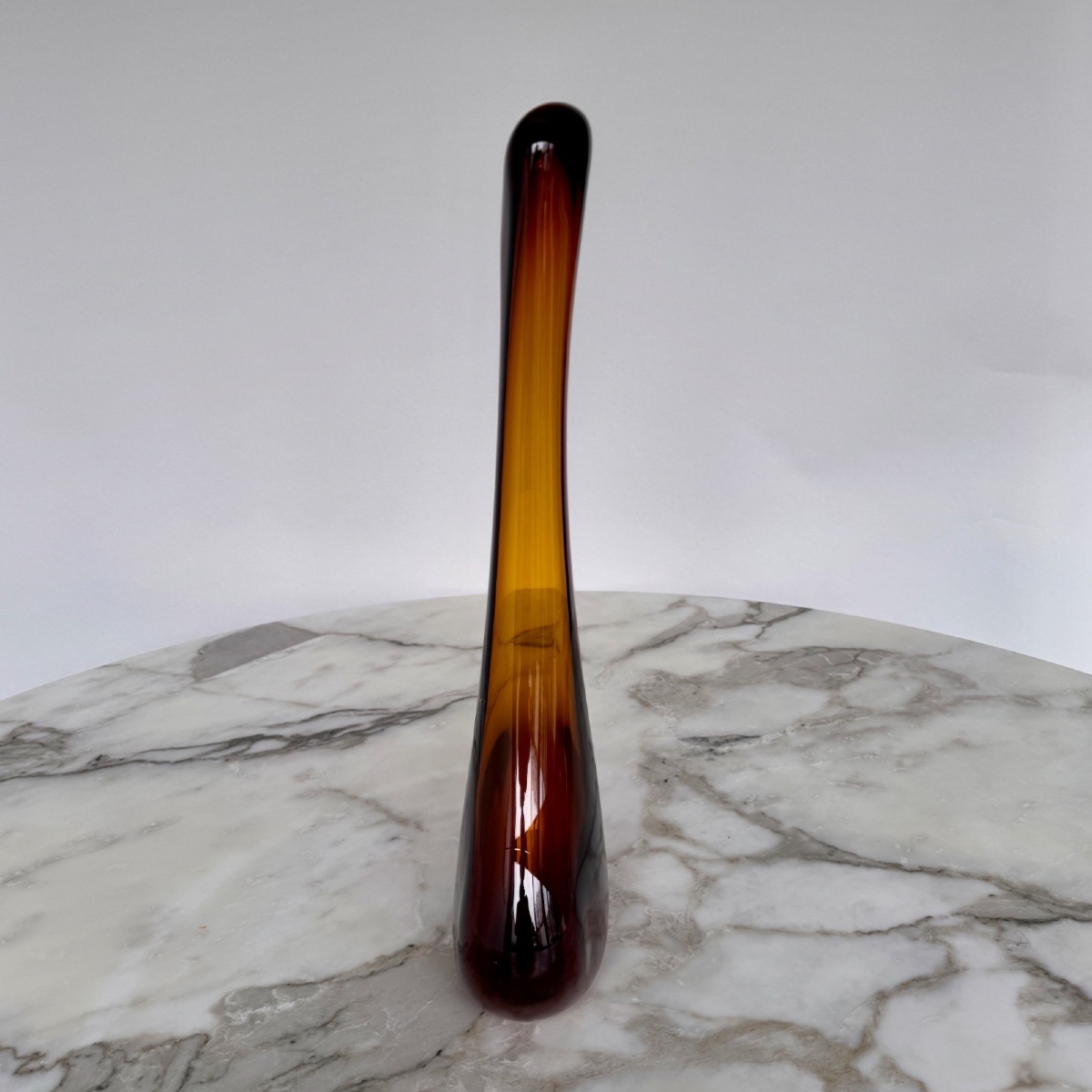 Freeform Vase By Claude Morin, Blown Glass, 1980 -photo-1