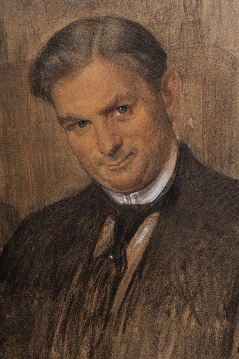 Aquarelle portrait de Paul Thoby chirurgien par E. Fougerat 1933-photo-3