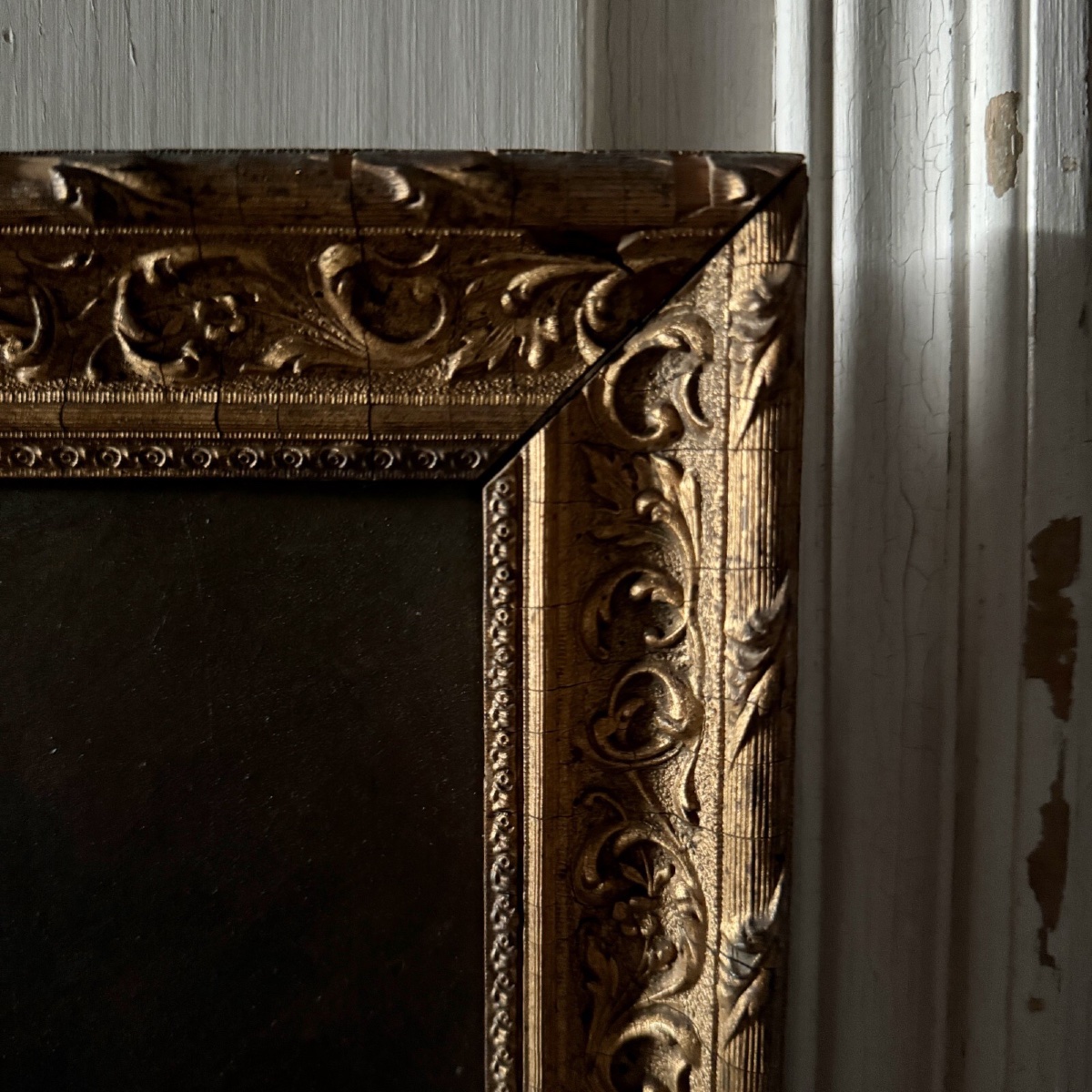 Paire de natures mortes huiles sur carton fruits XXe par L. Gauthier -photo-5