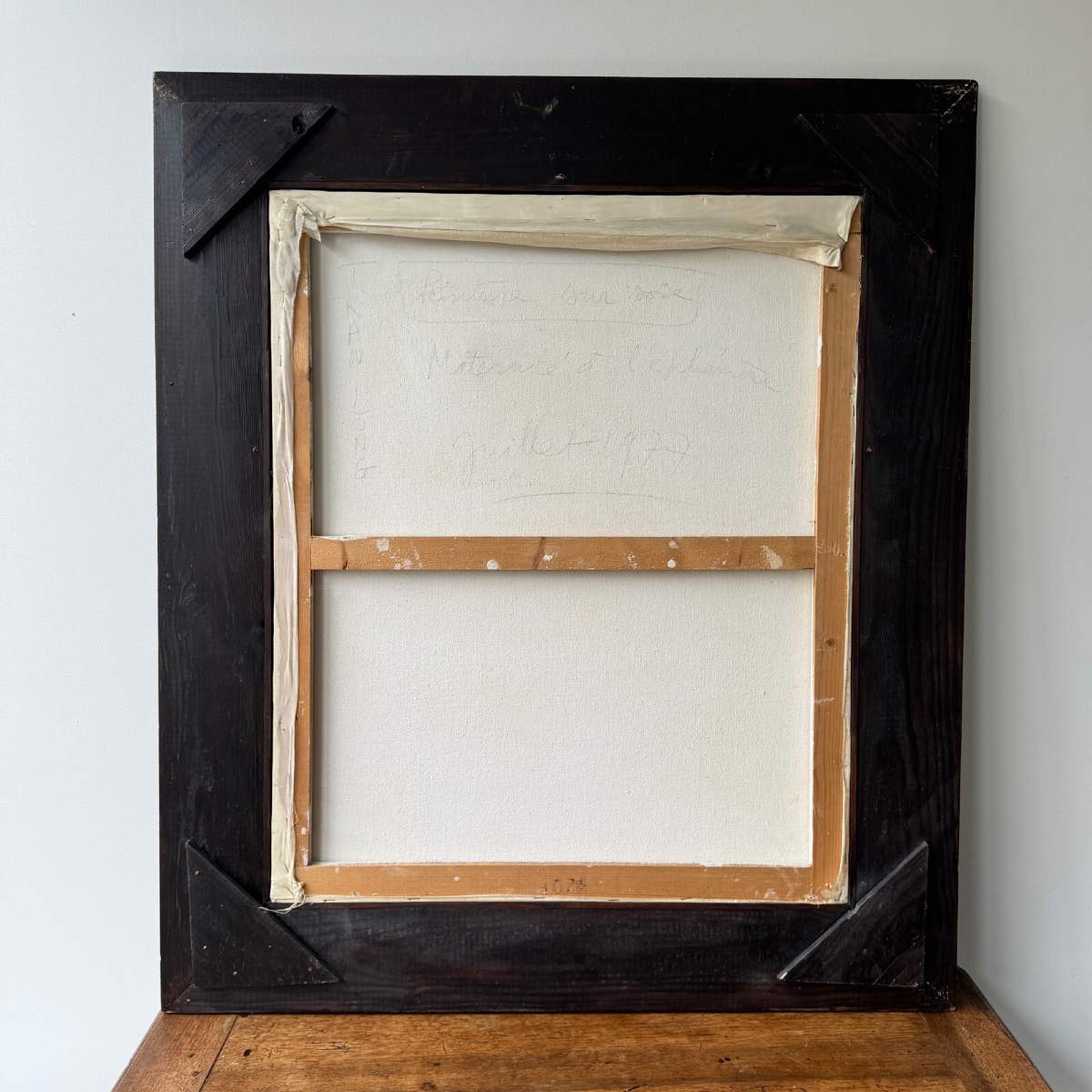 Peinture sur soie La Maternité 1970 par Tran-Long XXe -photo-6