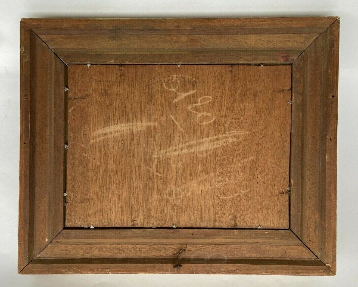 Huile sur panneau François-Edouard Bournichon Basse-Goulaine fin XIXe-photo-6