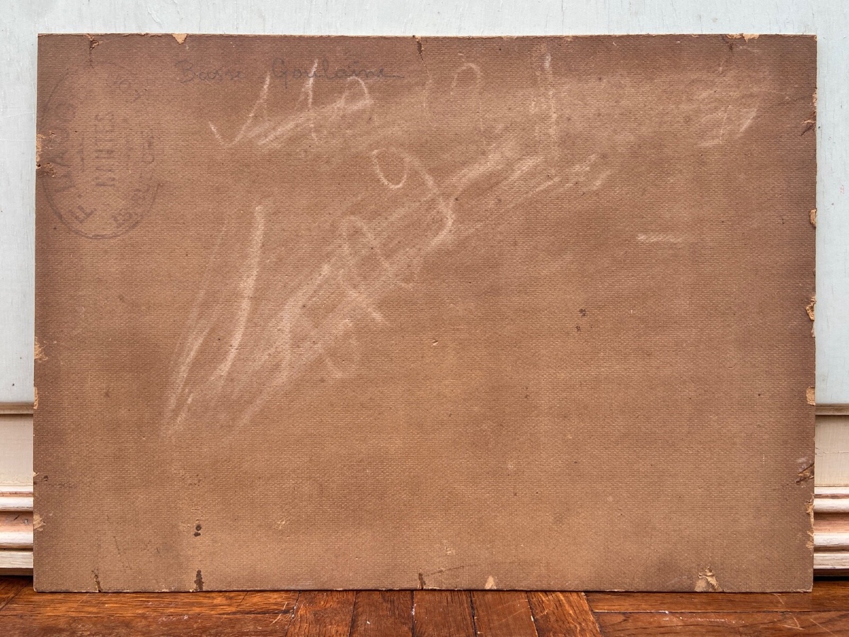 Huile sur panneau François-Edouard Bournichon Basse-Goulaine fin XIXe-photo-7