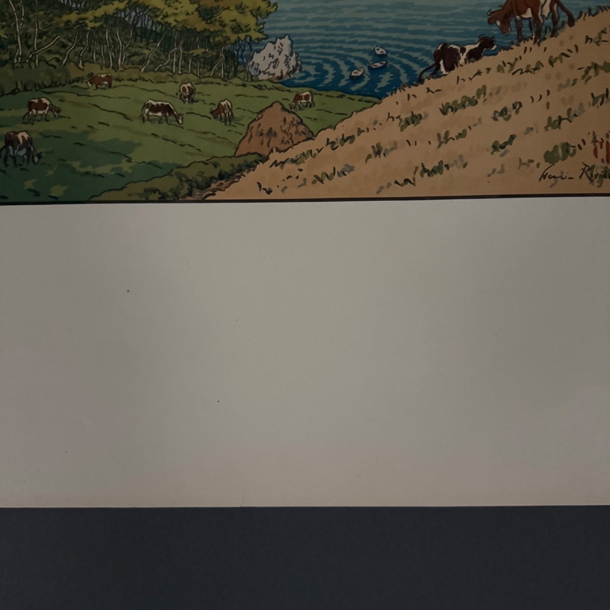 Lithograph By Henri Rivière Le Trieux At Kermarie -photo-1