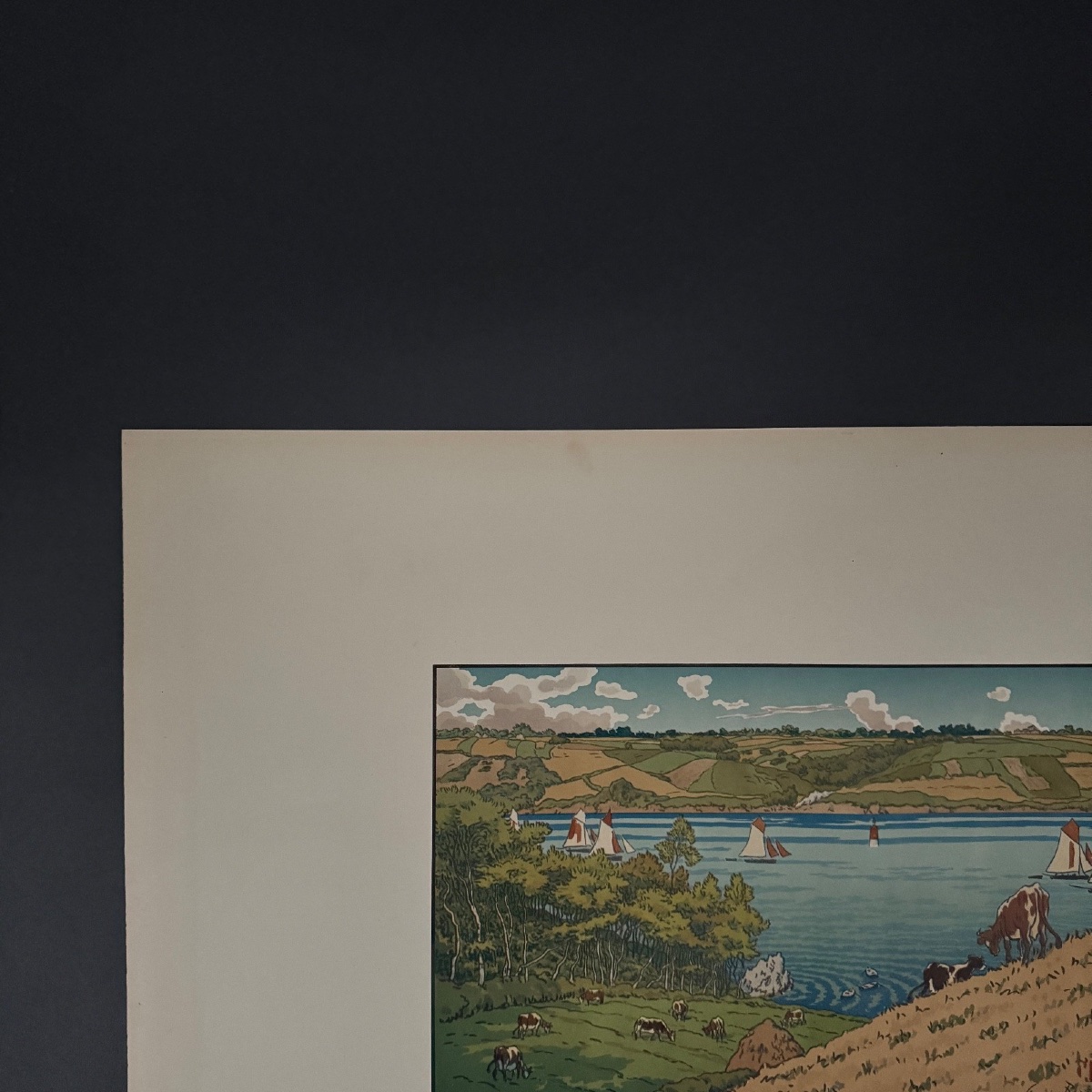 Lithograph By Henri Rivière Le Trieux At Kermarie -photo-3